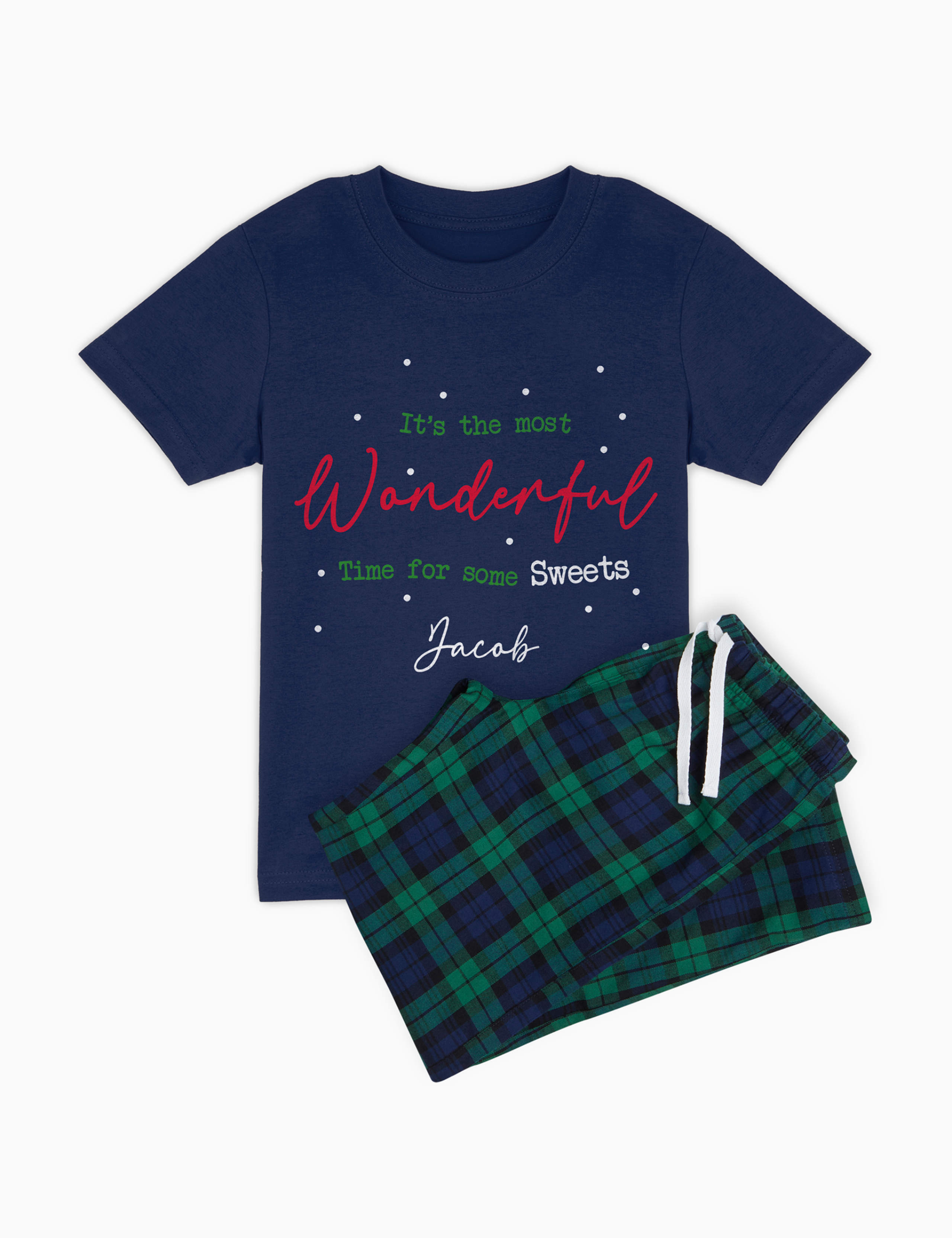 Personalised Wonderful Boys Pyjamas (5-12 Yrs) 2 of 4