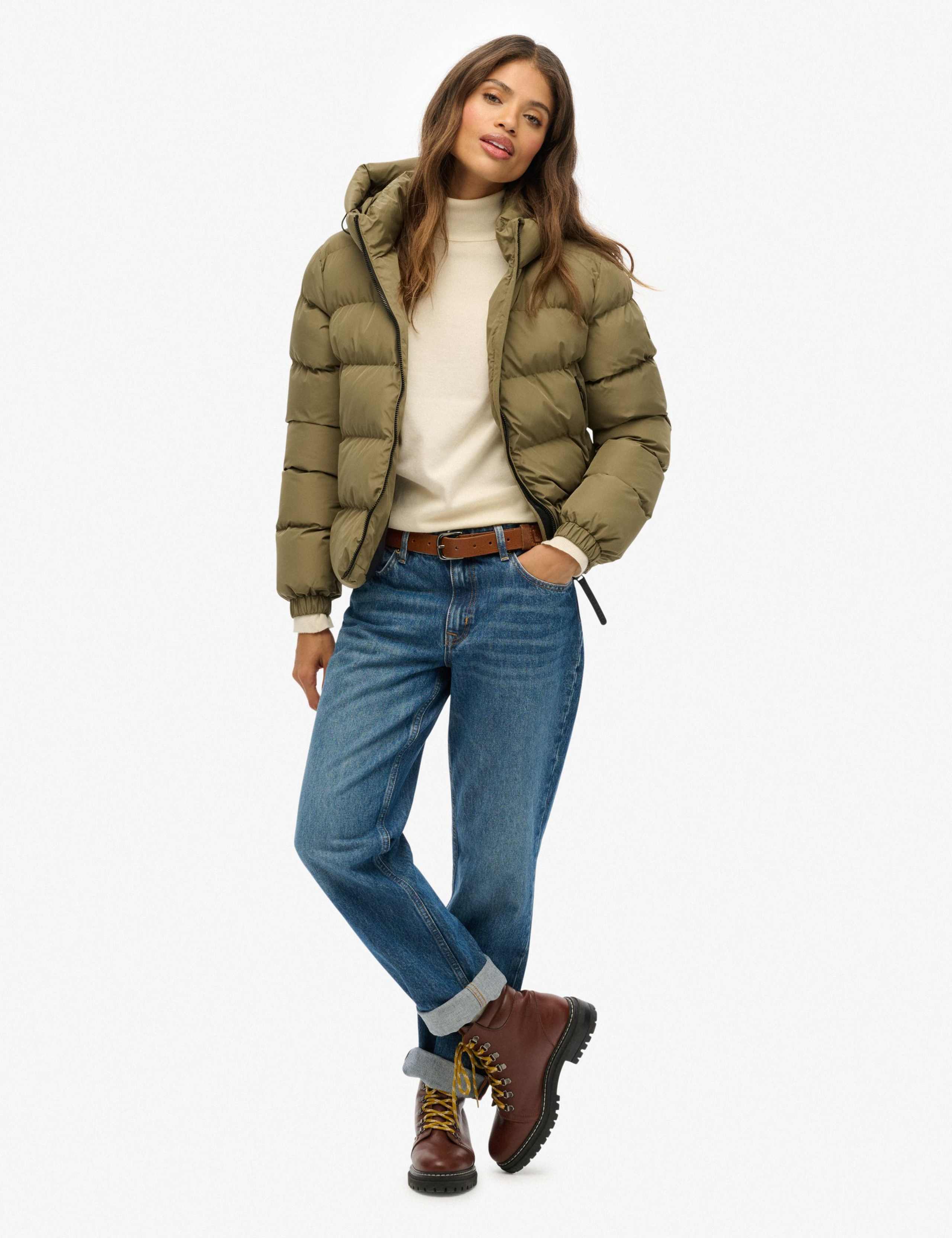 Funnel Neck Puffer Jacket 3 of 4