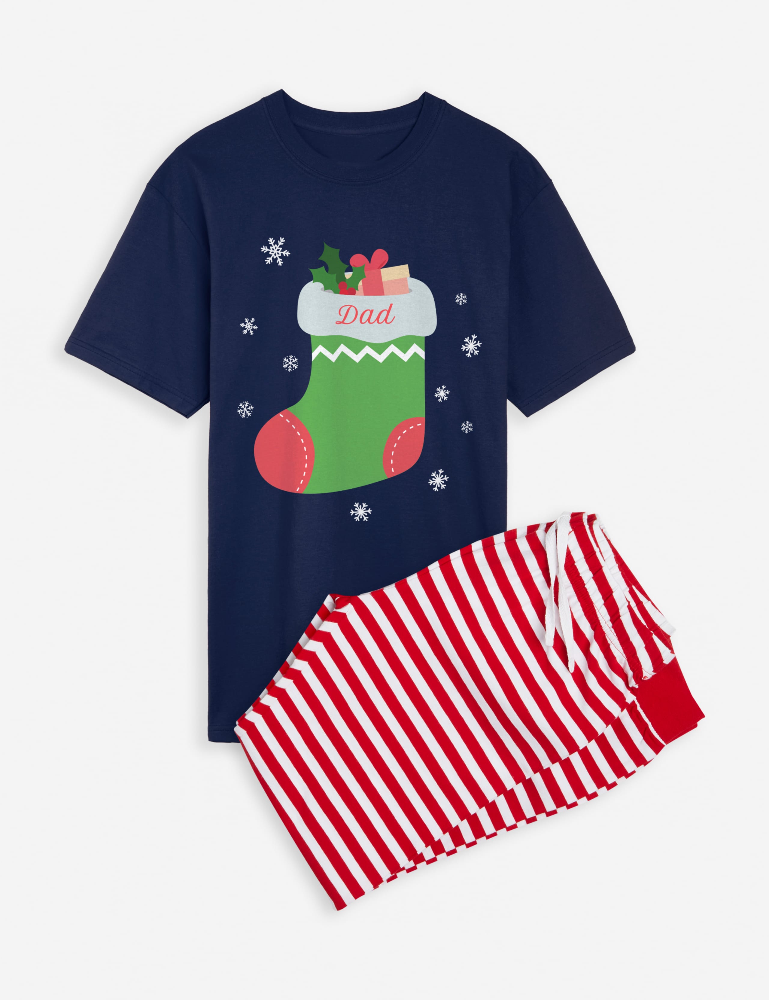 Personalised Stocking Mens Pyjamas 2 of 4