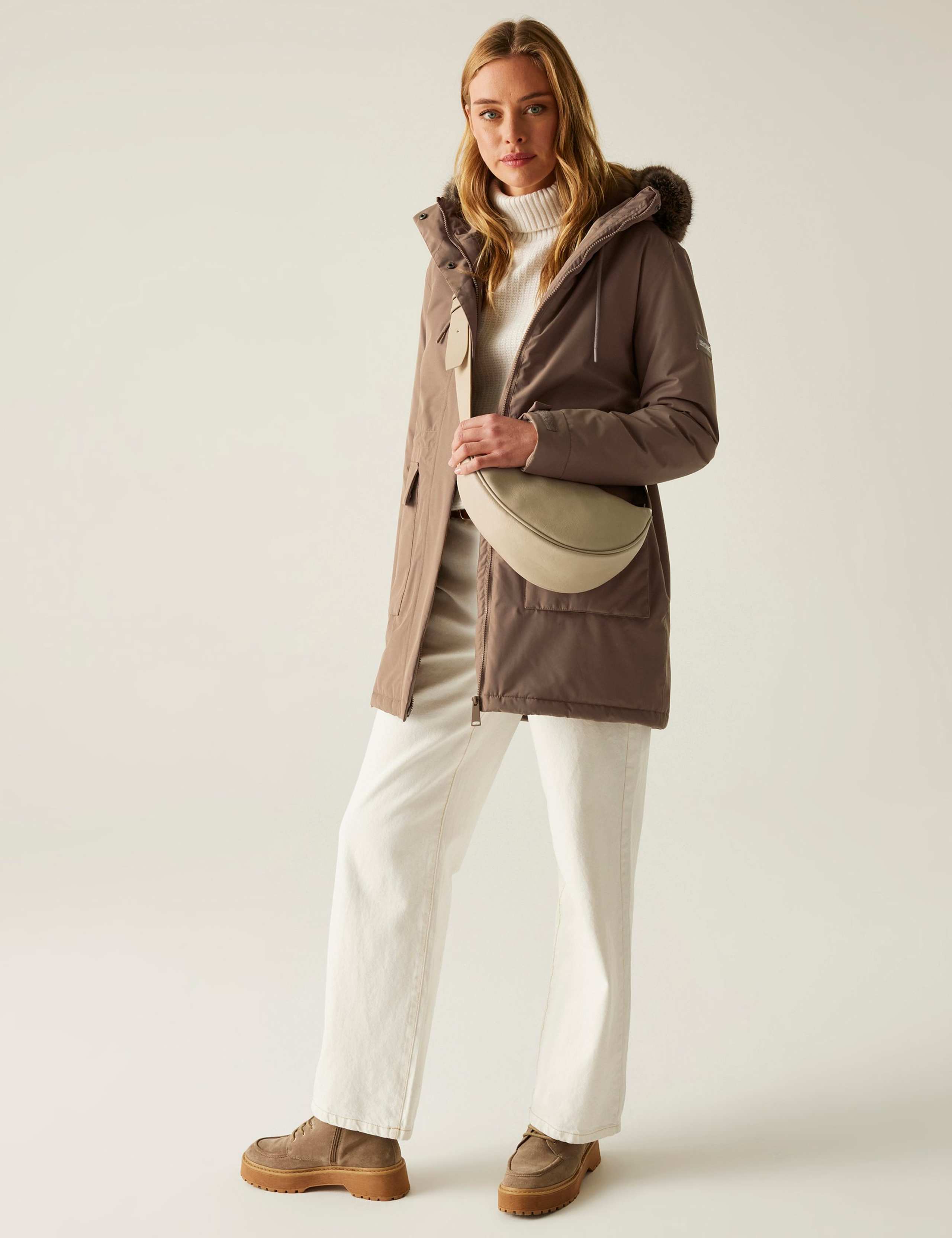 Sabinka Hooded Longline Parka Coat 3 of 10