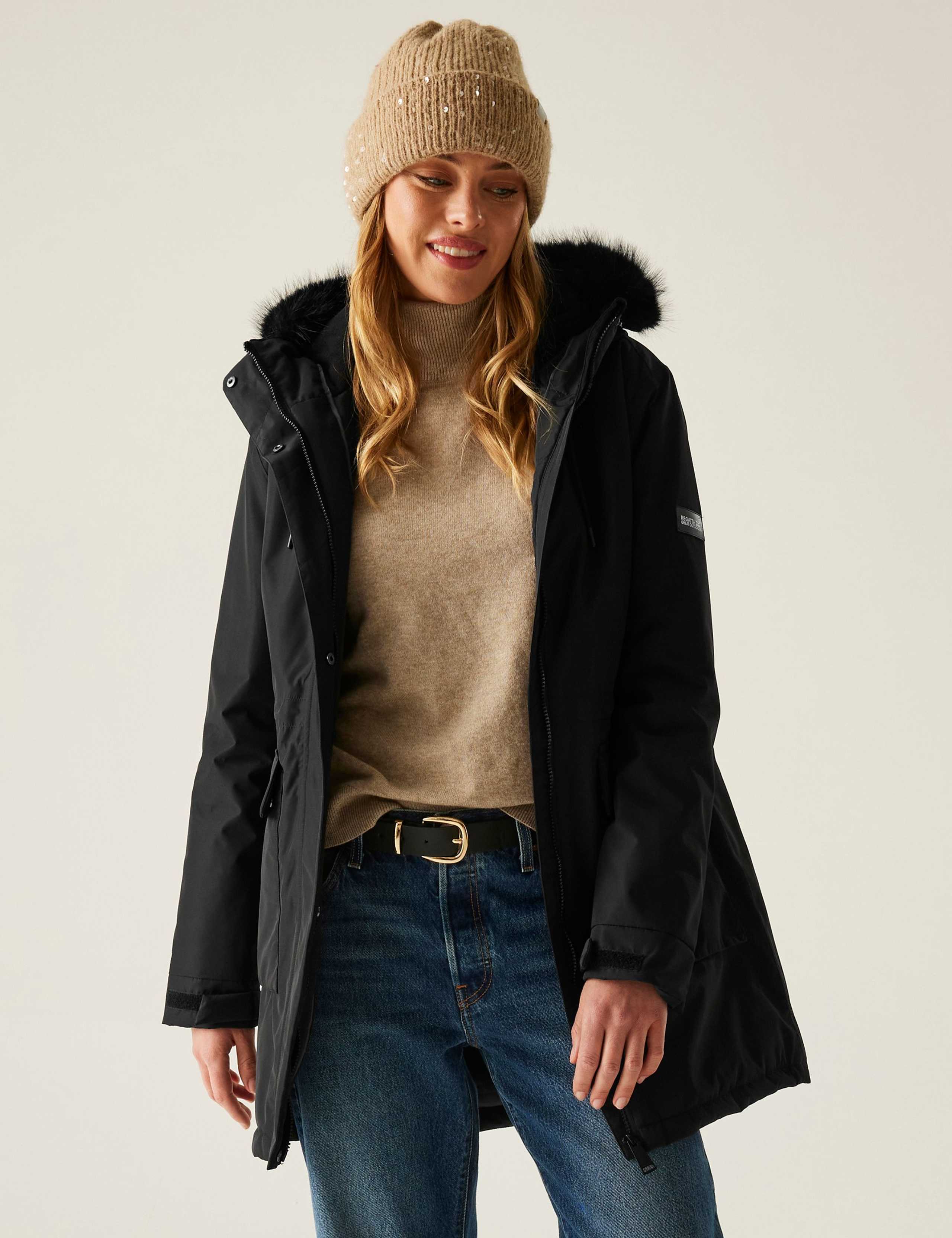 Sabinka Hooded Longline Parka Coat 3 of 9