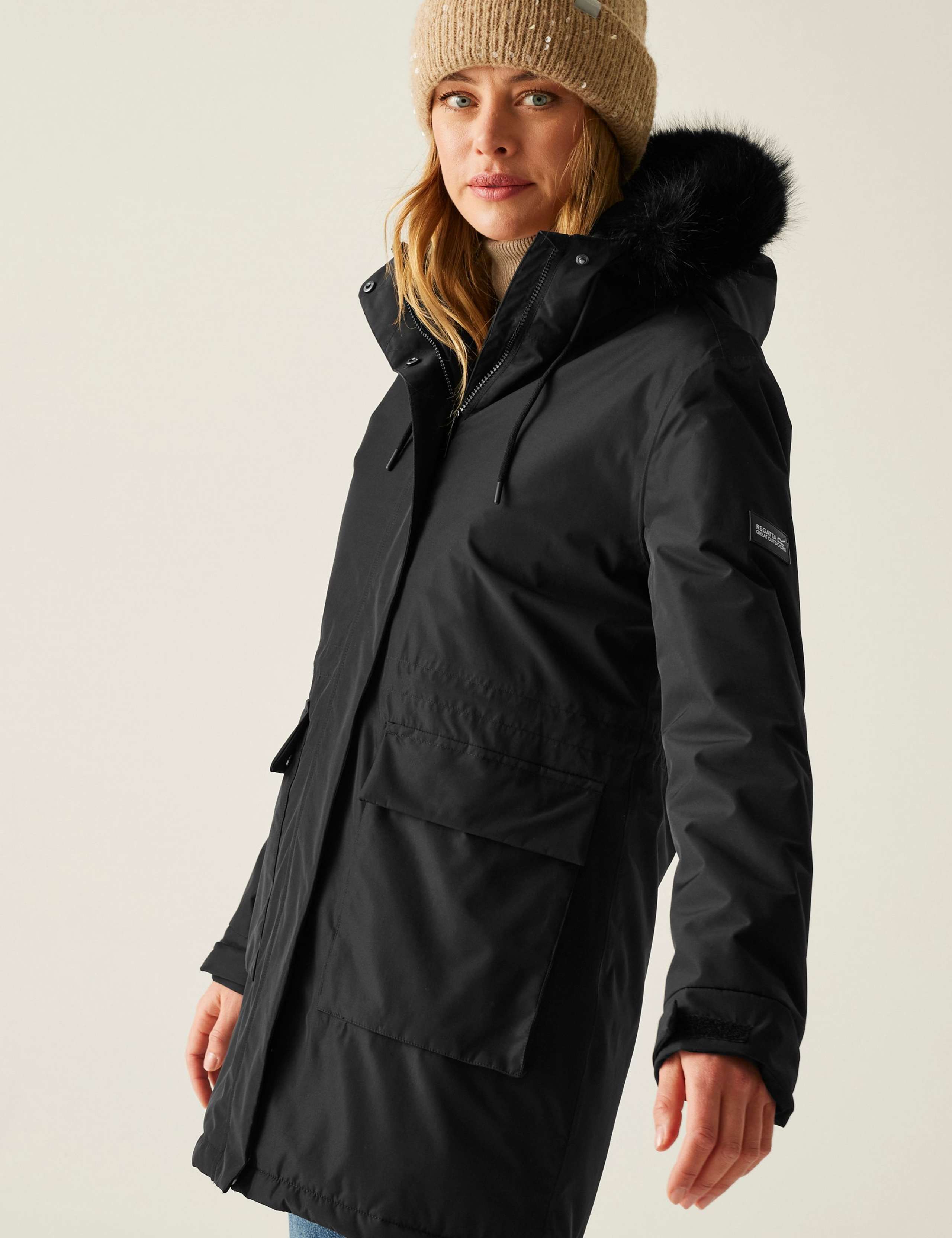 Sabinka Hooded Longline Parka Coat 4 of 9