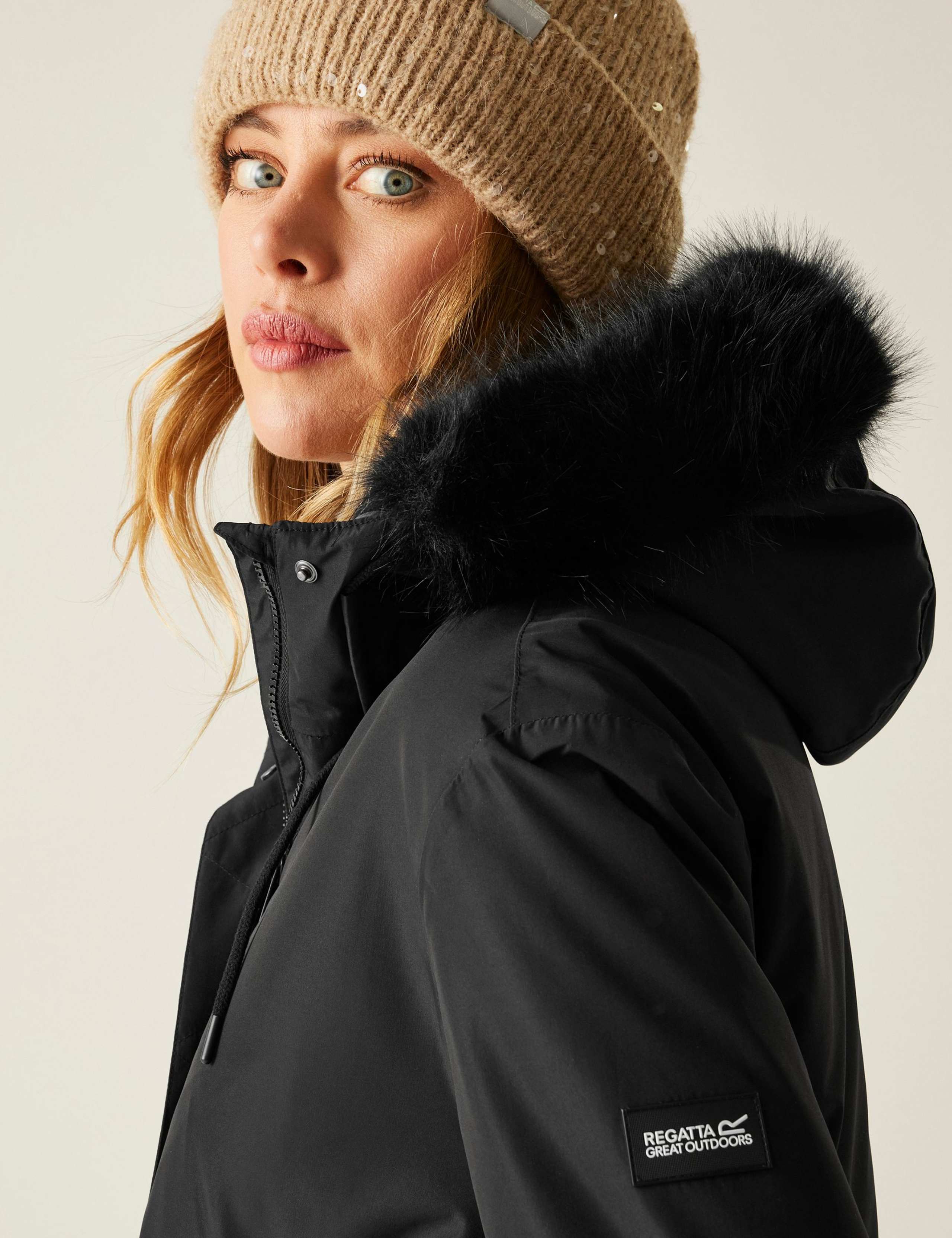 Sabinka Hooded Longline Parka Coat 7 of 9