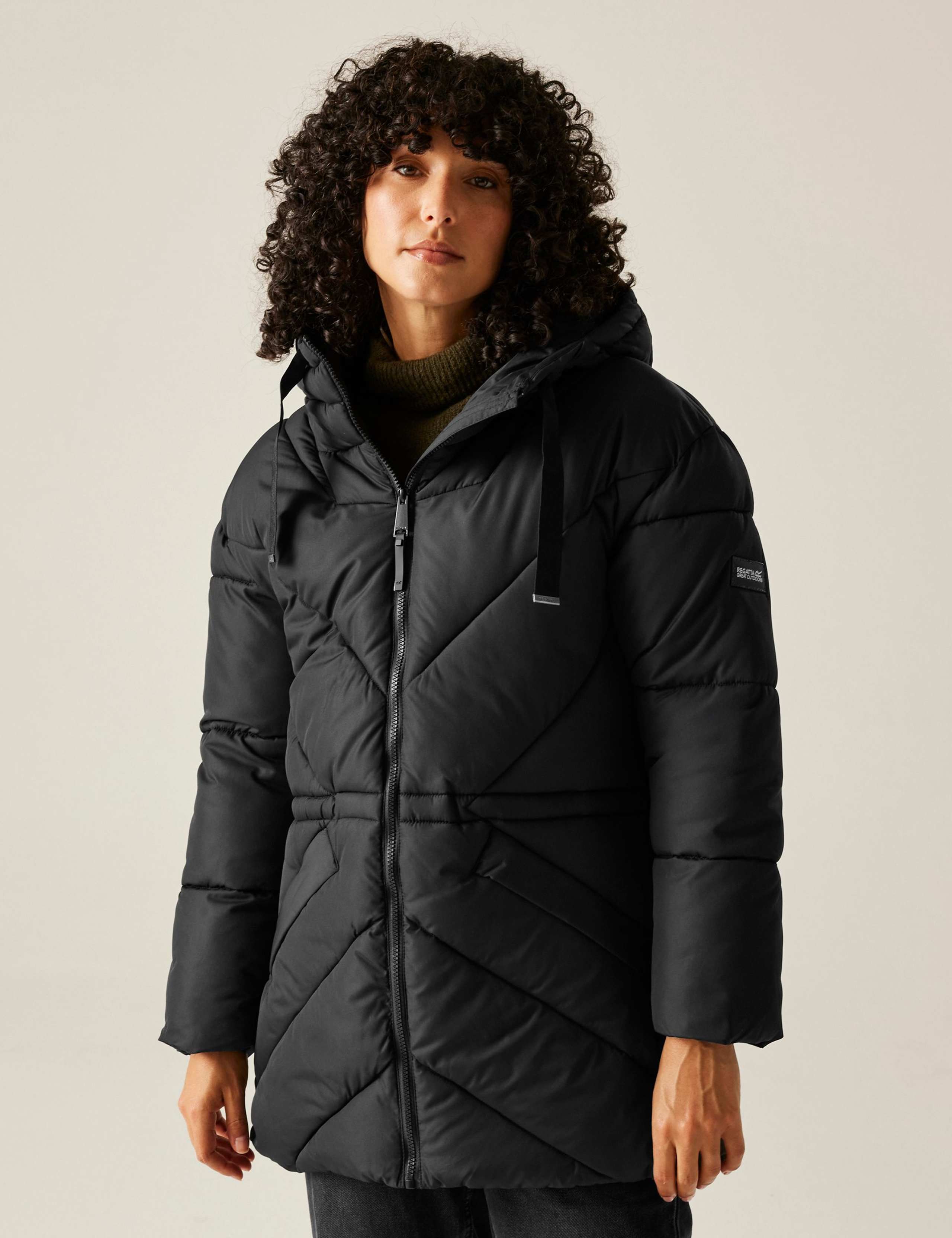 Rusey Hooded Quilted Puffer Jacket 1 of 7