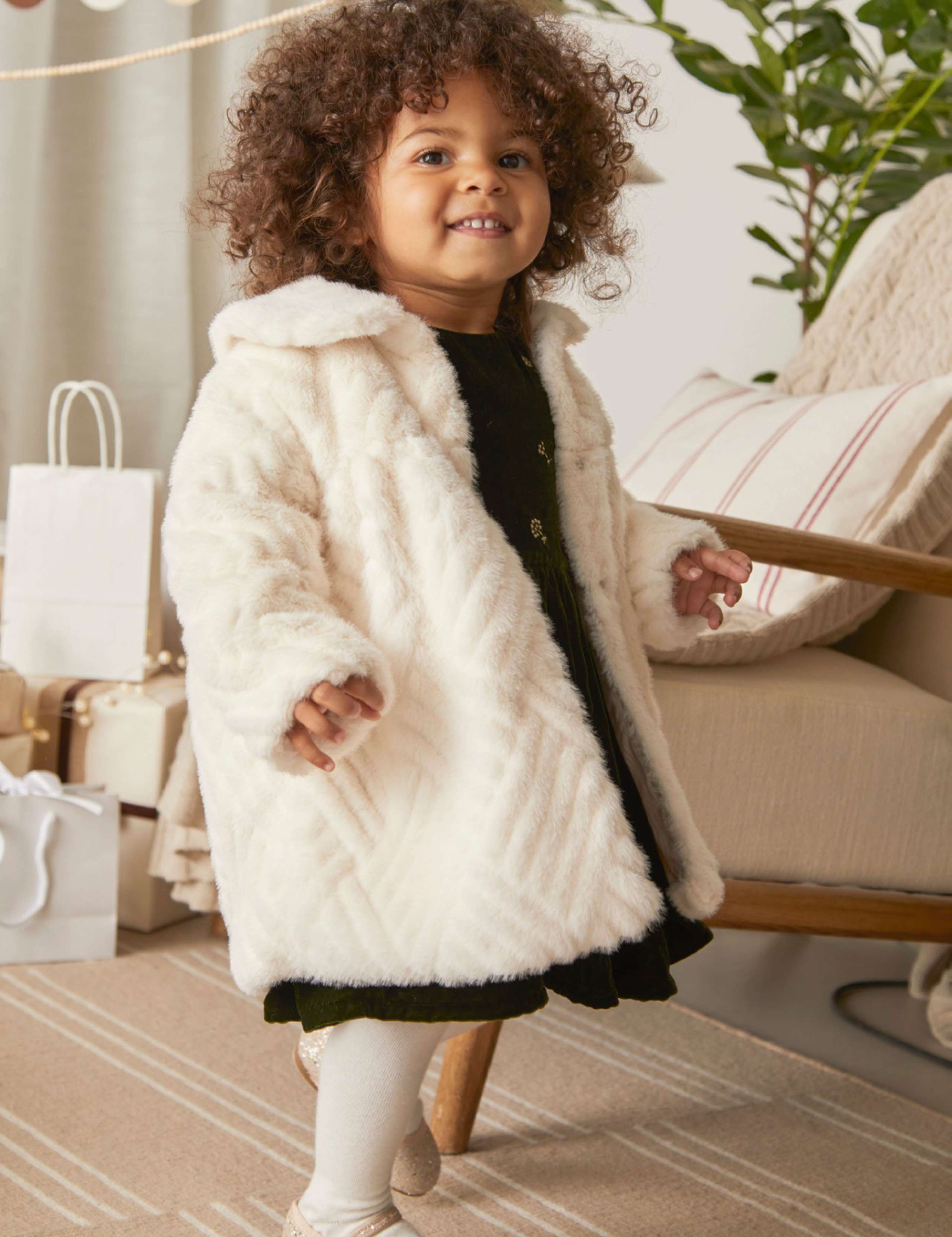 Faux Fur Coat (3 Mths-3 Yrs) 3 of 5