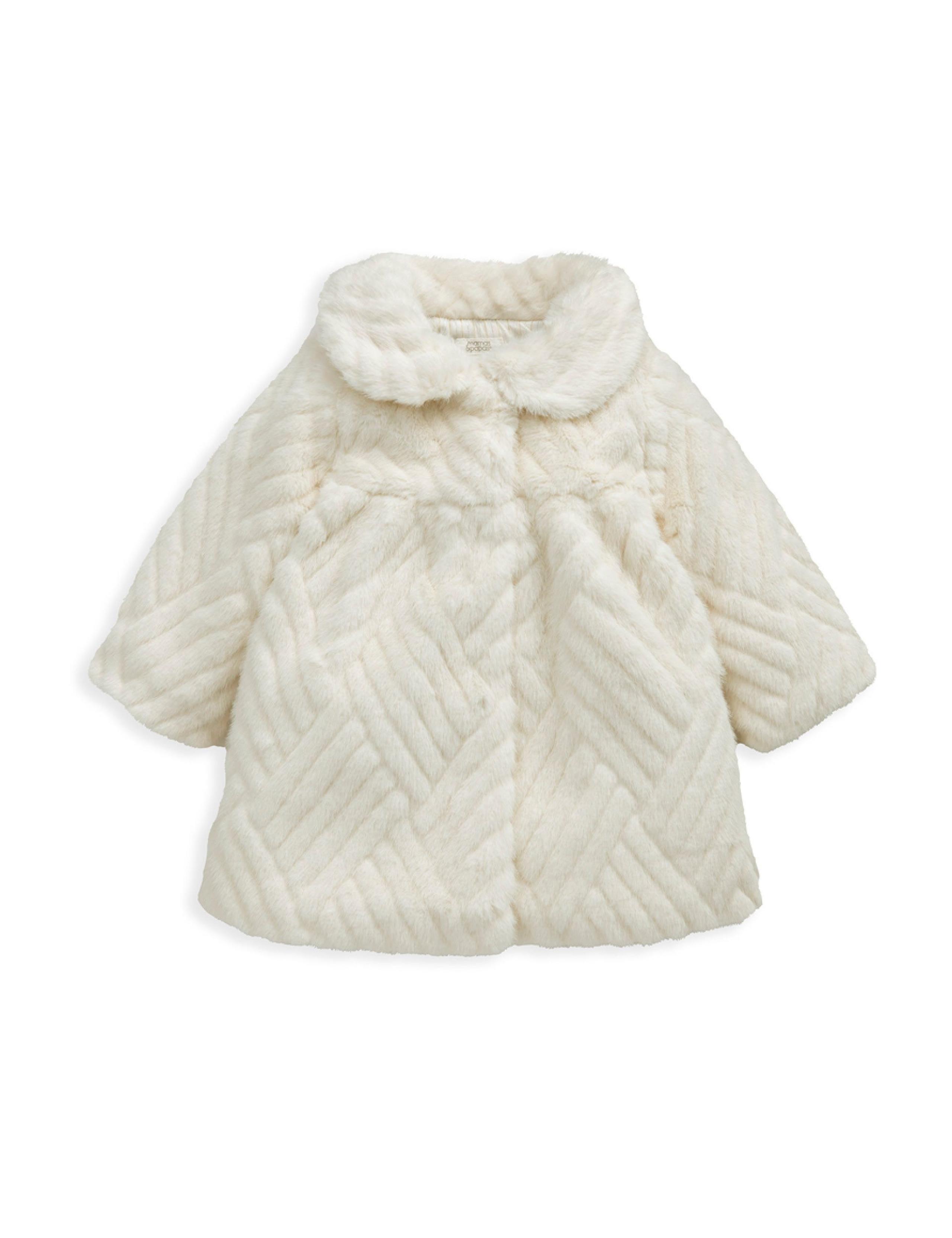 Faux Fur Coat (3 Mths-3 Yrs) 2 of 5