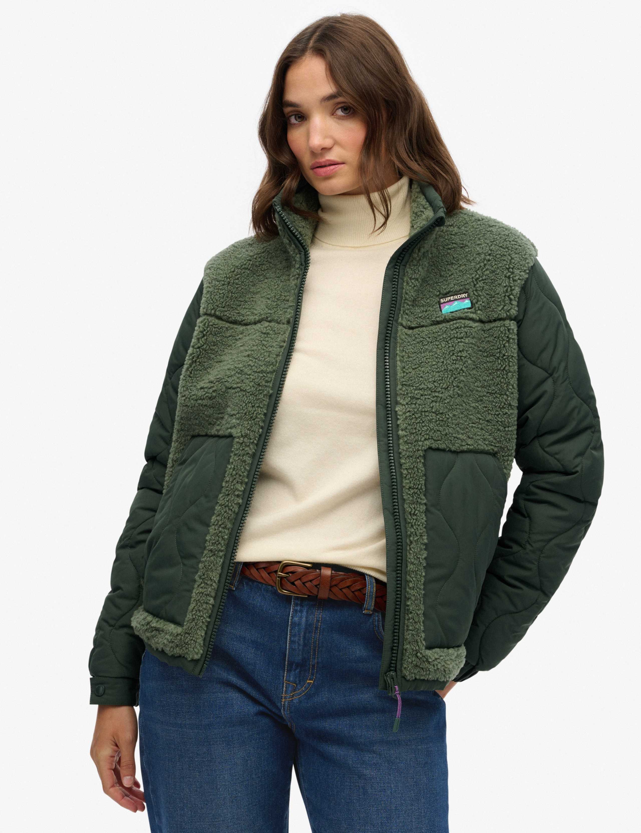 Fleece Quilted Jacket 1 of 8