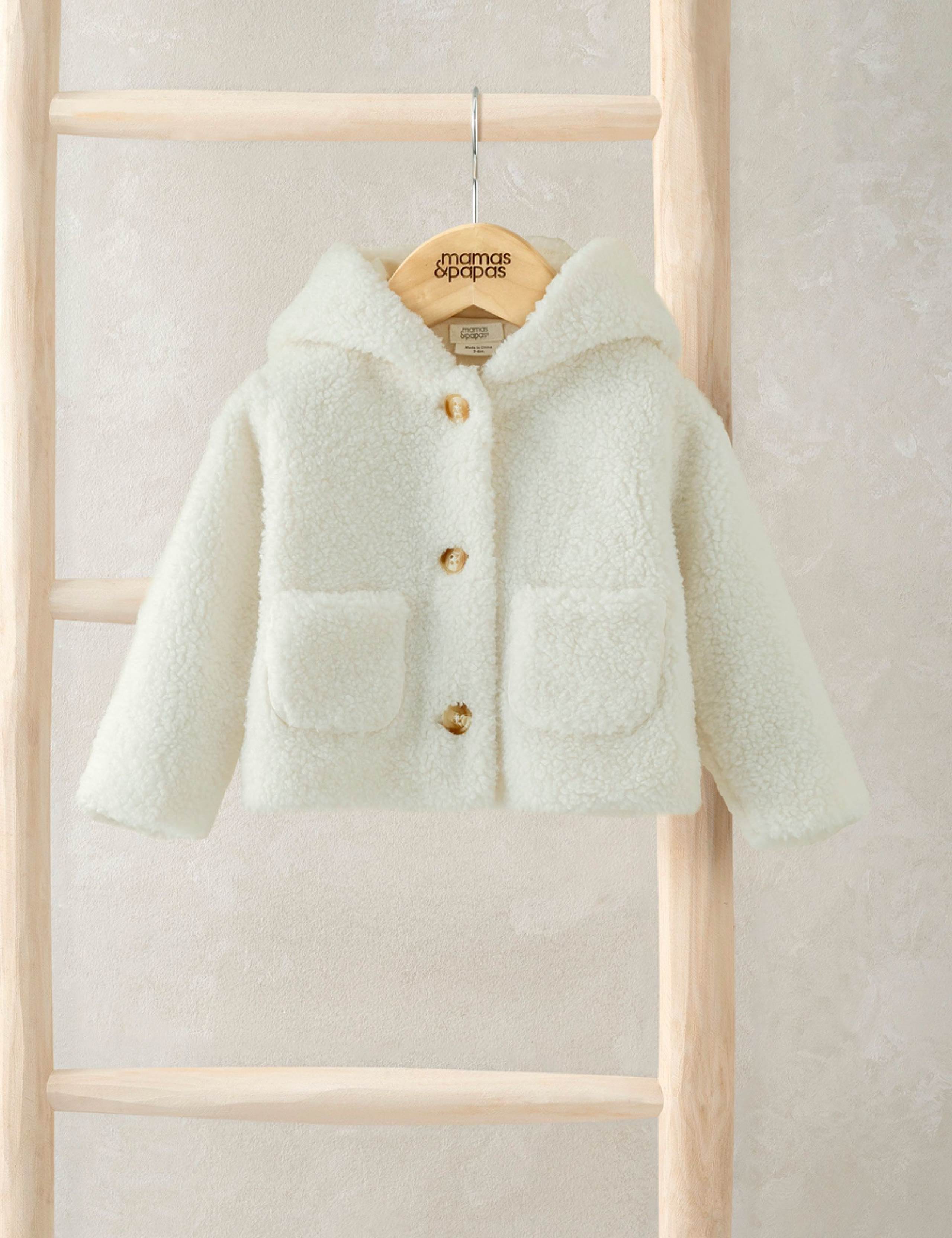 Borg 3D Bear Ears Jacket (0-12 Mths) 1 of 3
