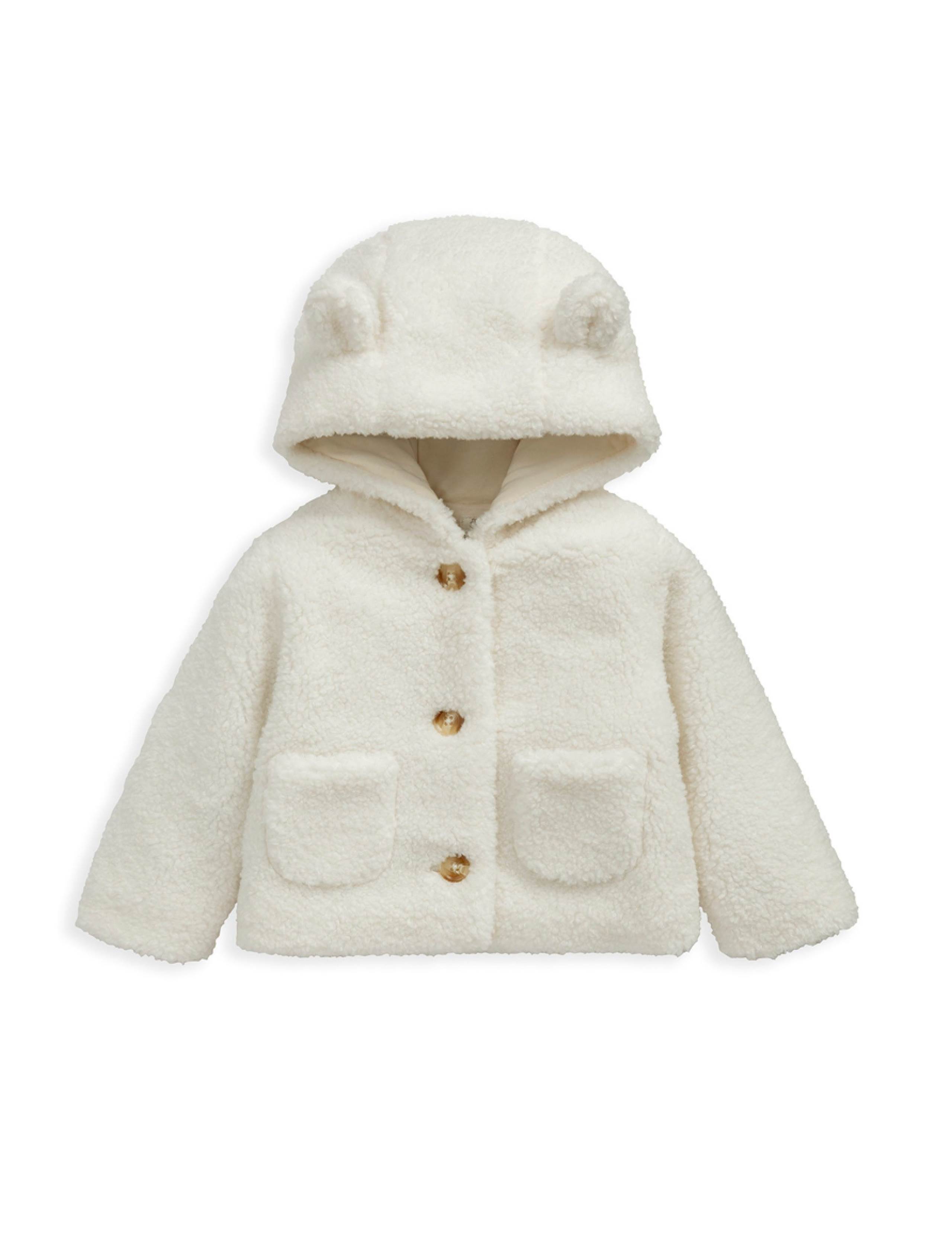 Borg 3D Bear Ears Jacket (0-12 Mths) 2 of 3