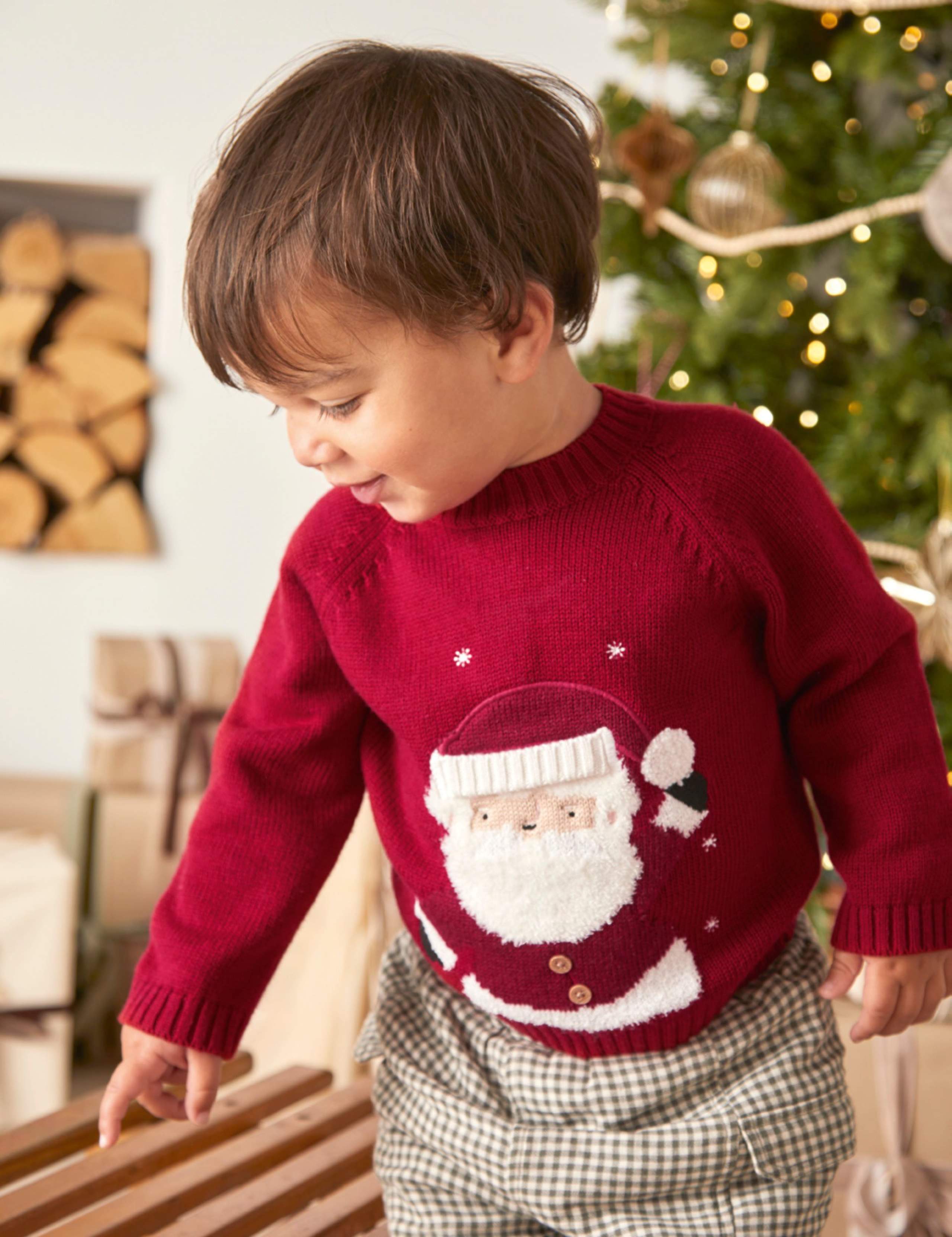 Santa Christmas Jumper with Wool (0 Mths-3 Yrs) 7 of 8