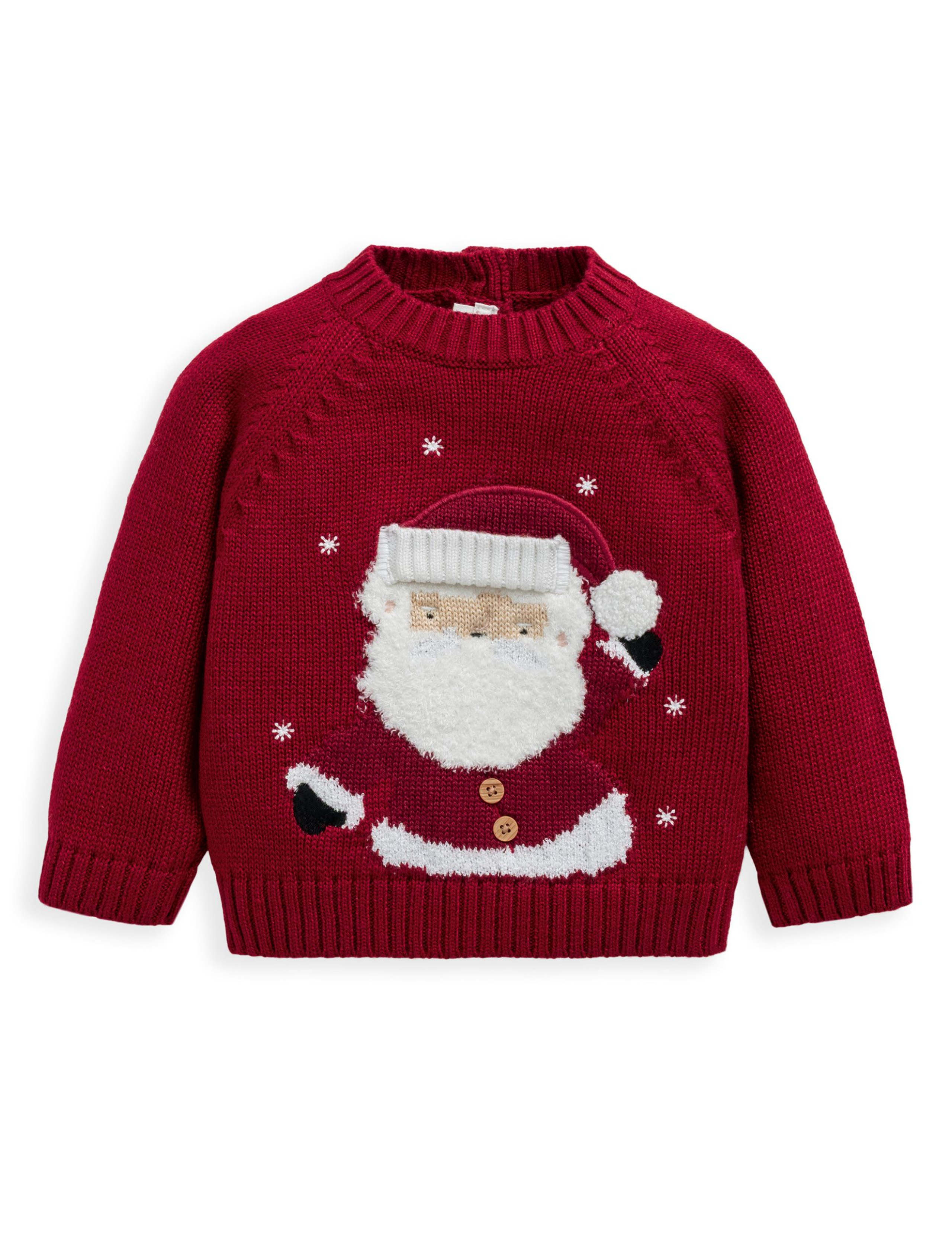 Santa Christmas Jumper with Wool (0 Mths-3 Yrs) 2 of 8