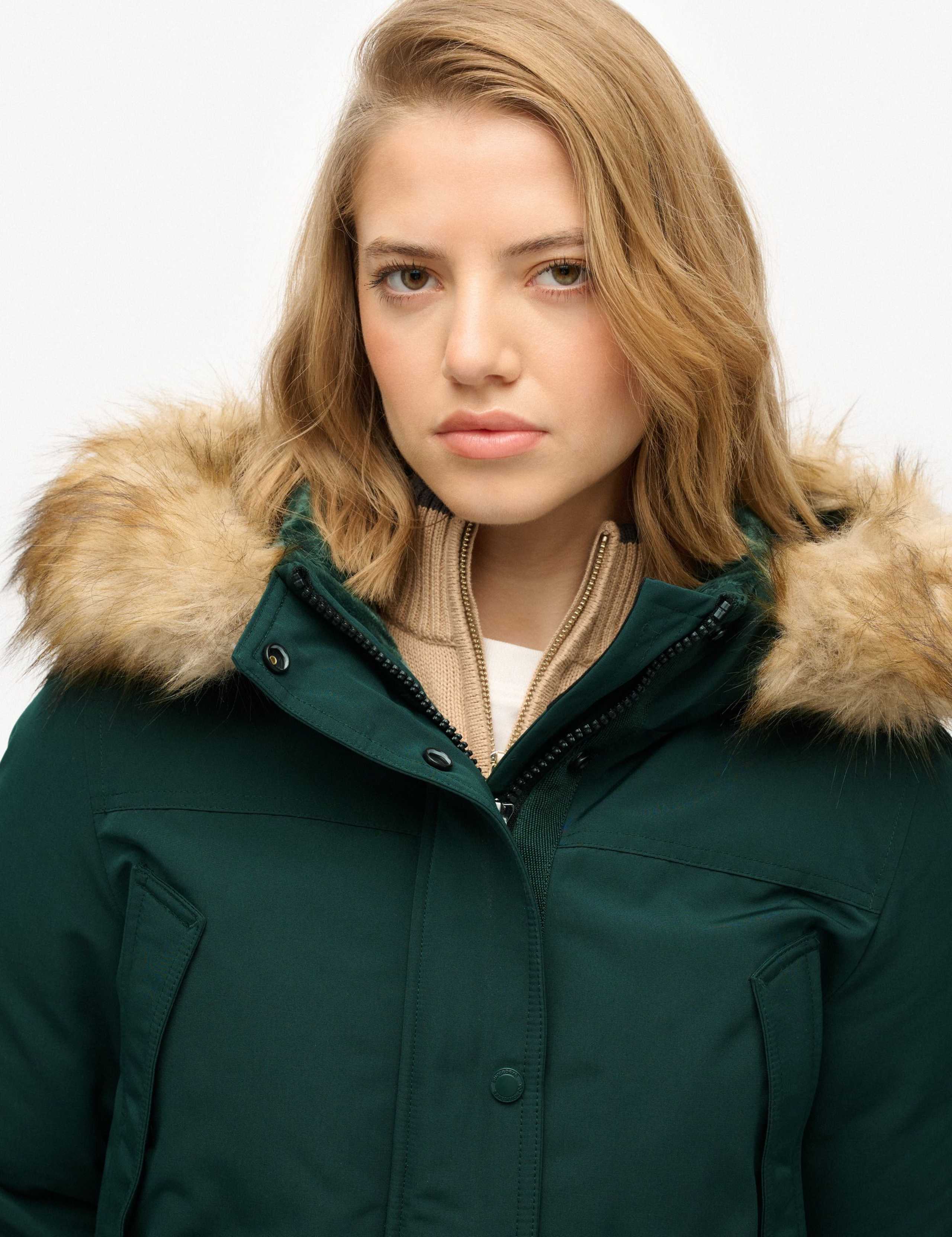 Hooded Longline Parka Coat 2 of 4