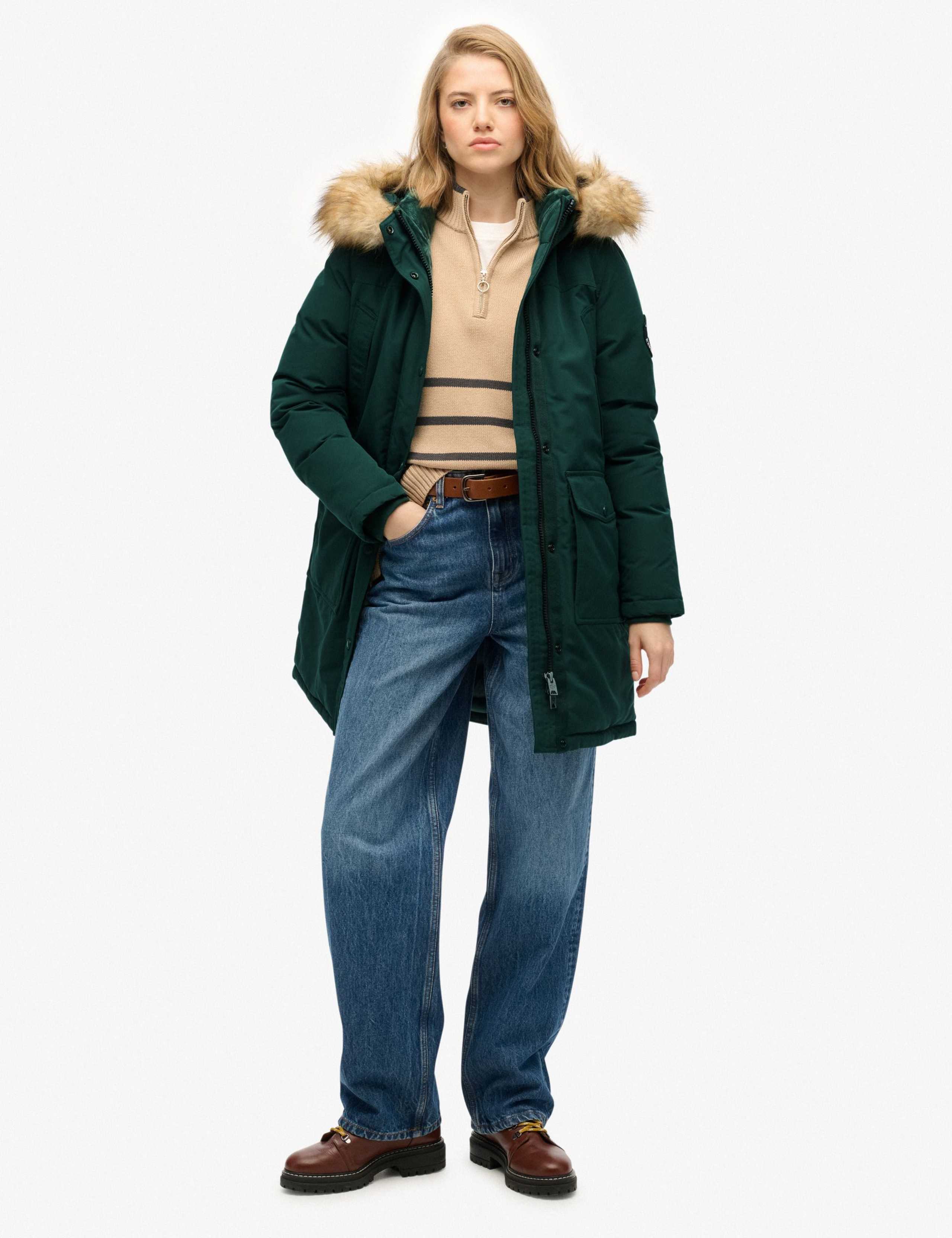 Hooded Longline Parka Coat 3 of 4