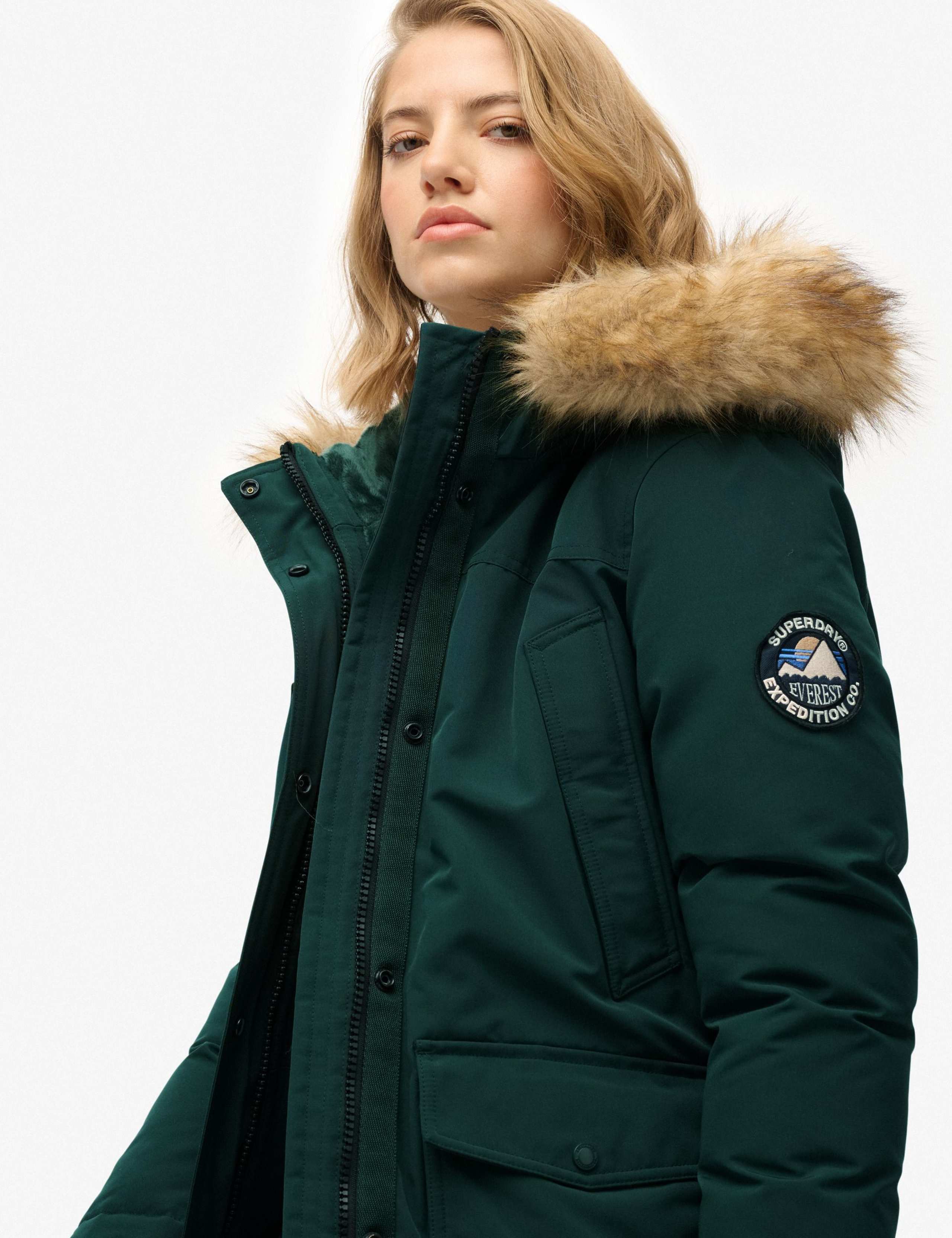 Hooded Longline Parka Coat 4 of 4