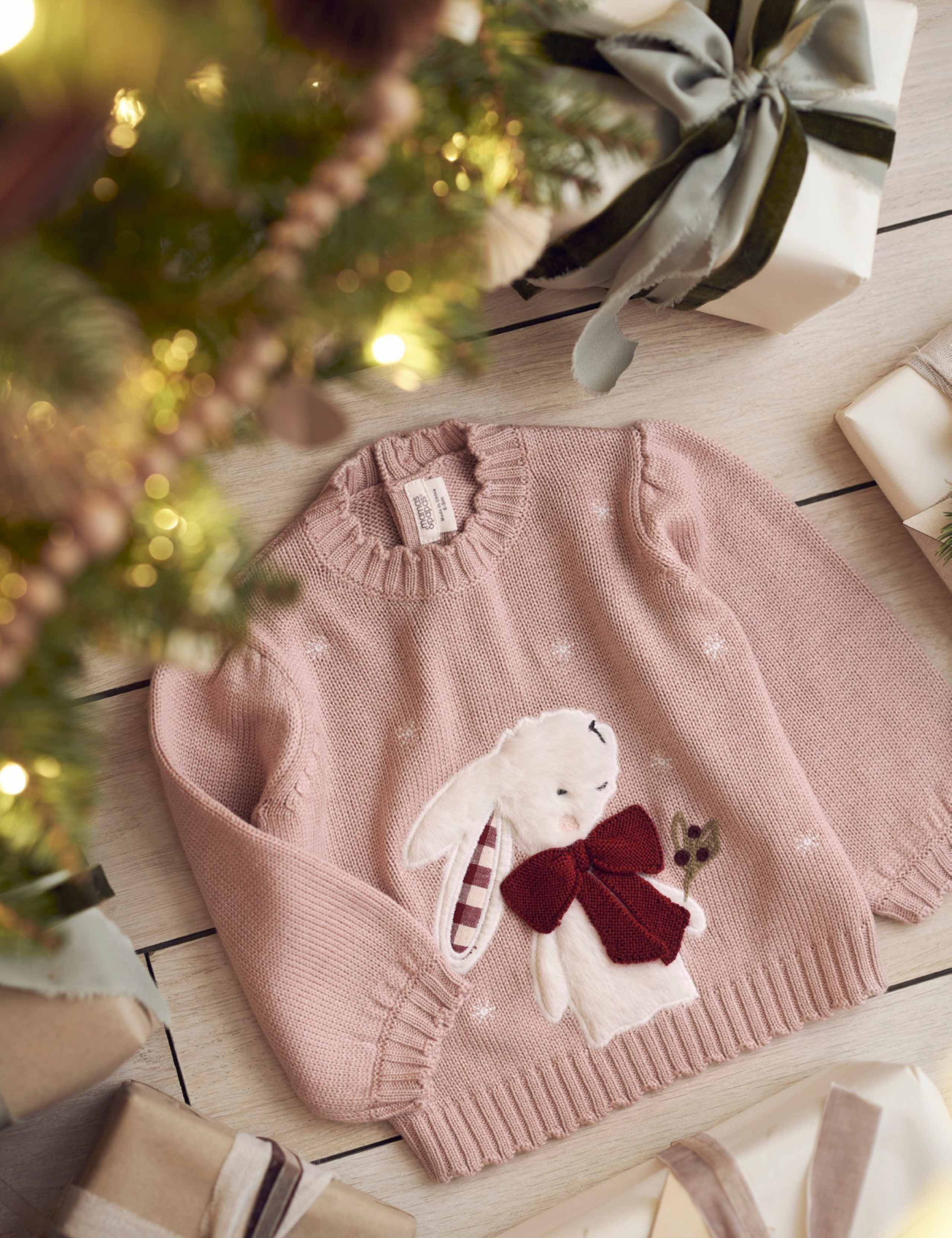 Bunny Christmas Jumper with Wool 5 of 6
