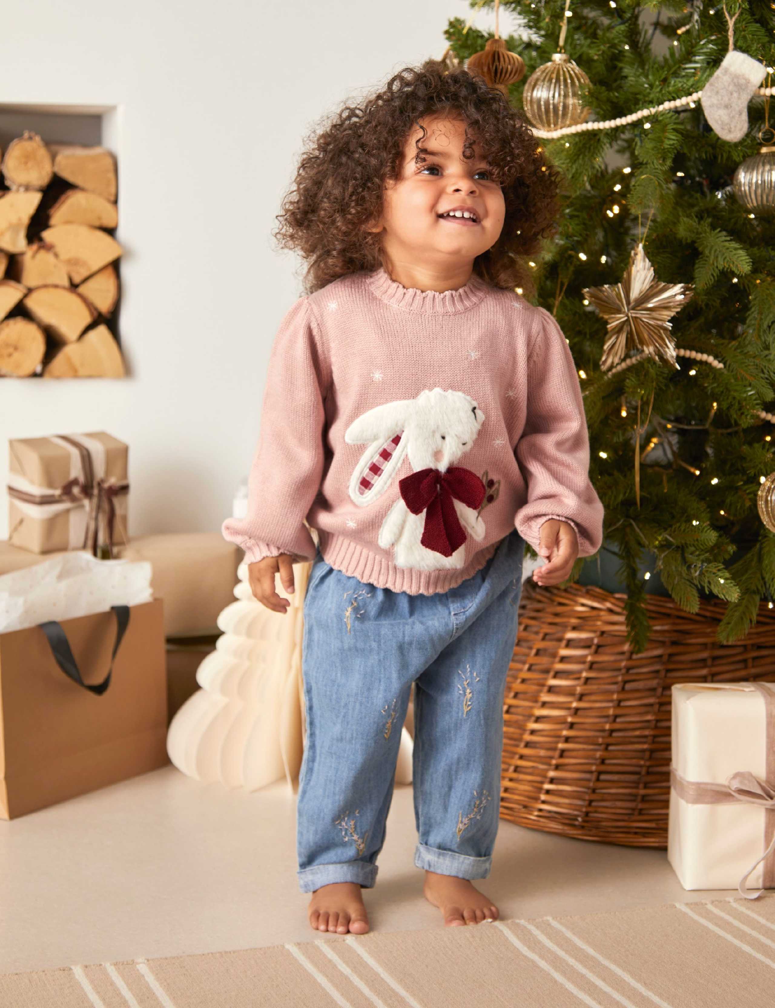 Bunny Christmas Jumper with Wool 6 of 6