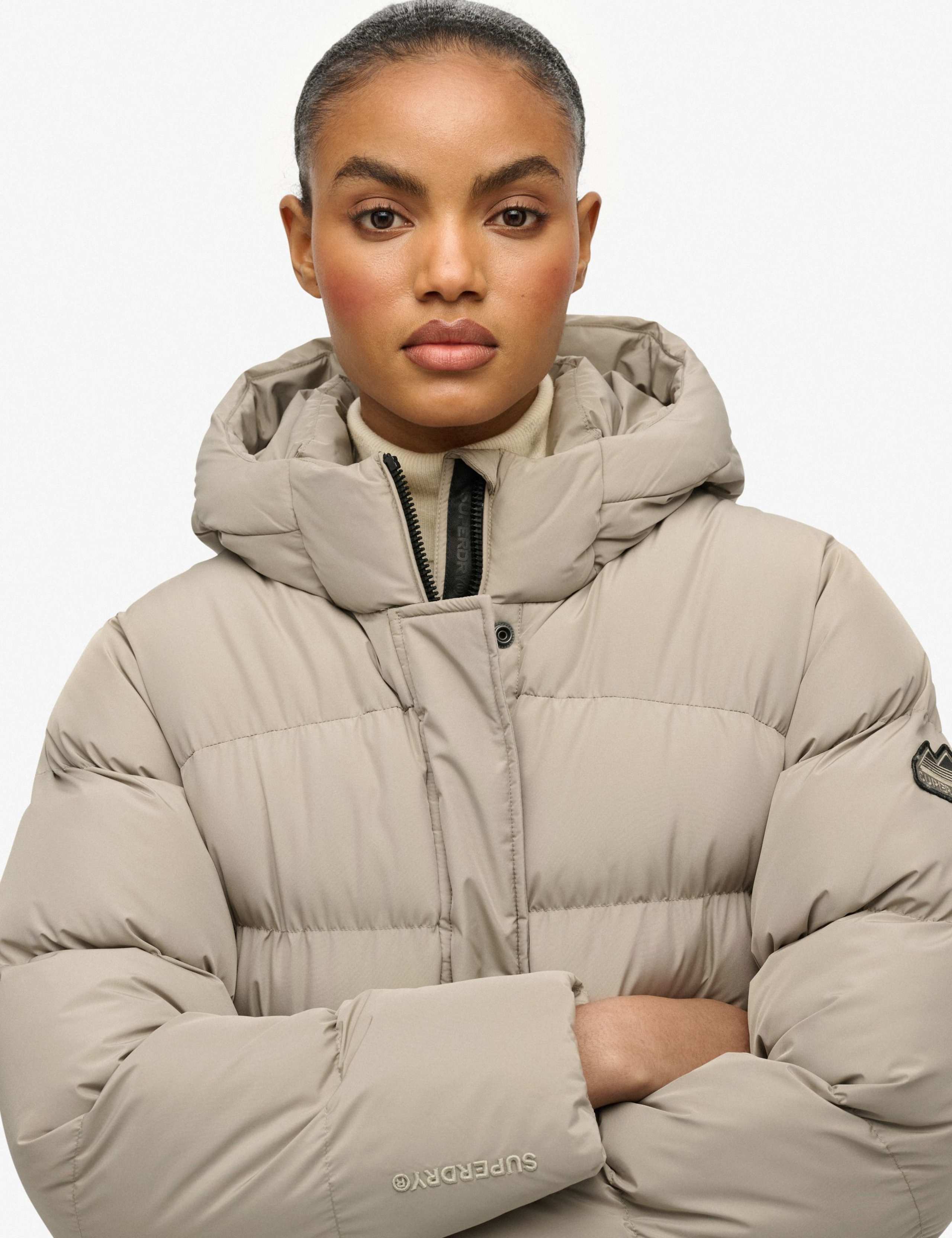 Hooded Longline Puffer Jacket 4 of 4