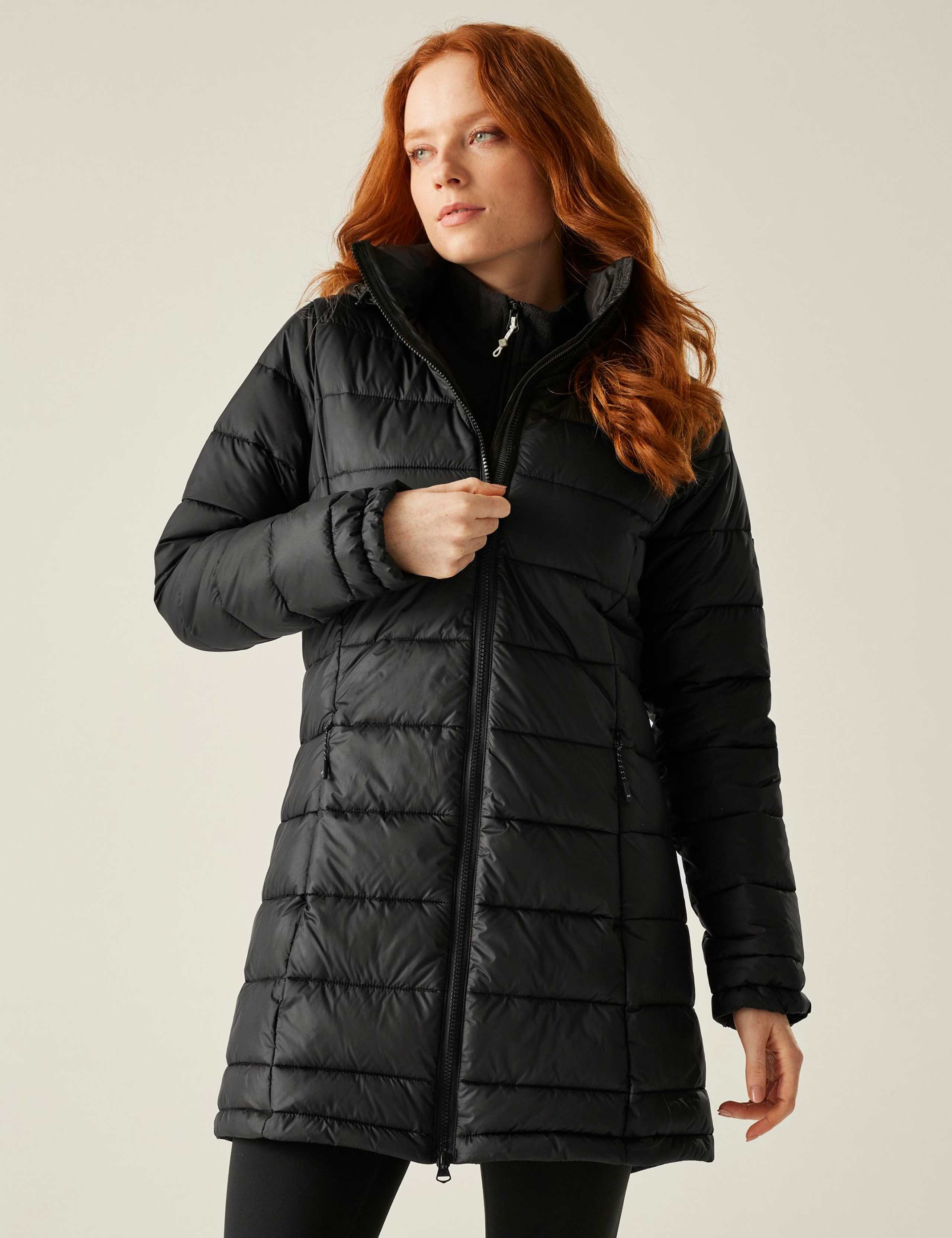Starler Hooded Longline Puffer Jacket 1 of 7