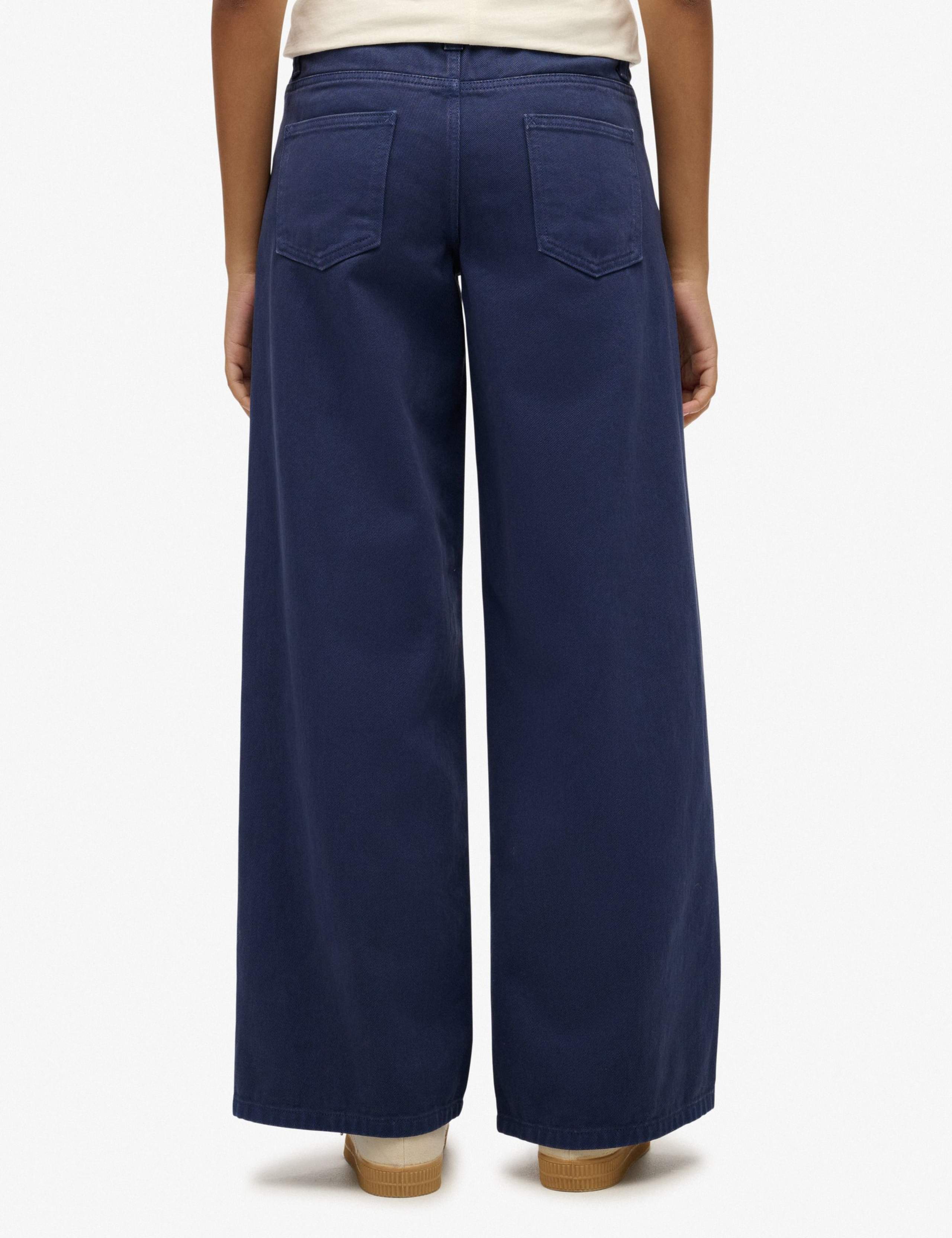 Pure Cotton Mid Rise Wide Leg Jeans 4 of 4