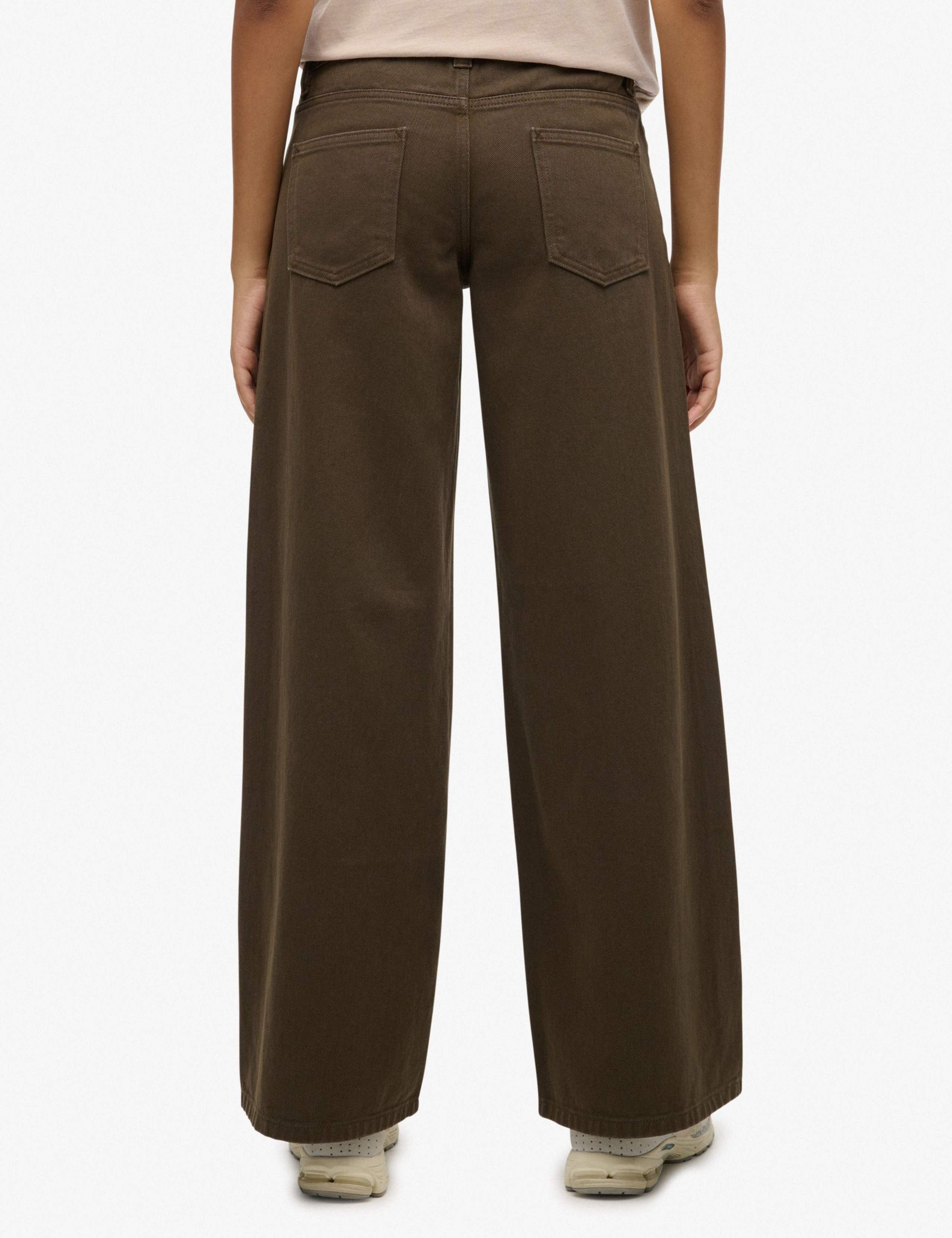 Pure Cotton Mid Rise Wide Leg Jeans 2 of 6
