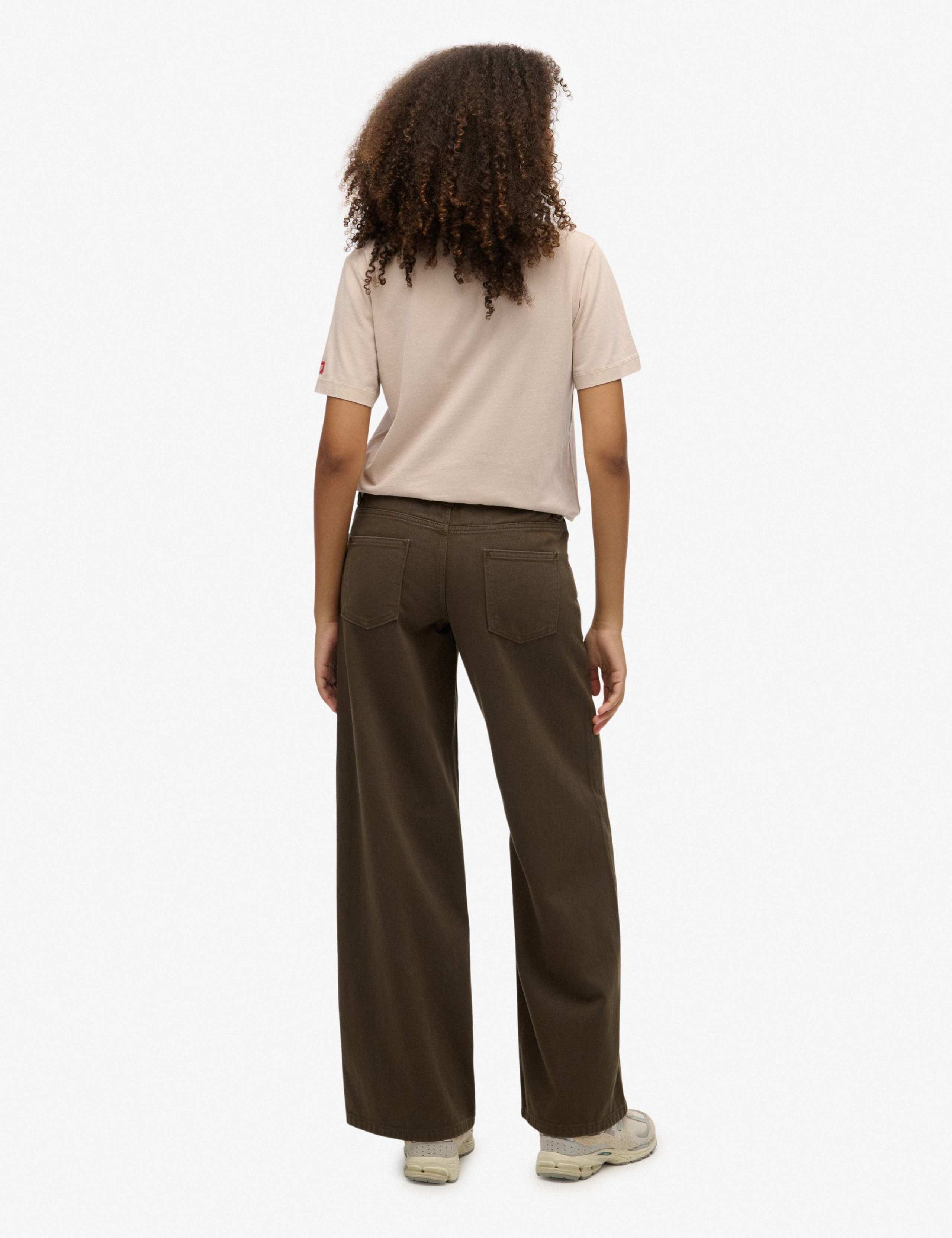 Pure Cotton Mid Rise Wide Leg Jeans 3 of 6