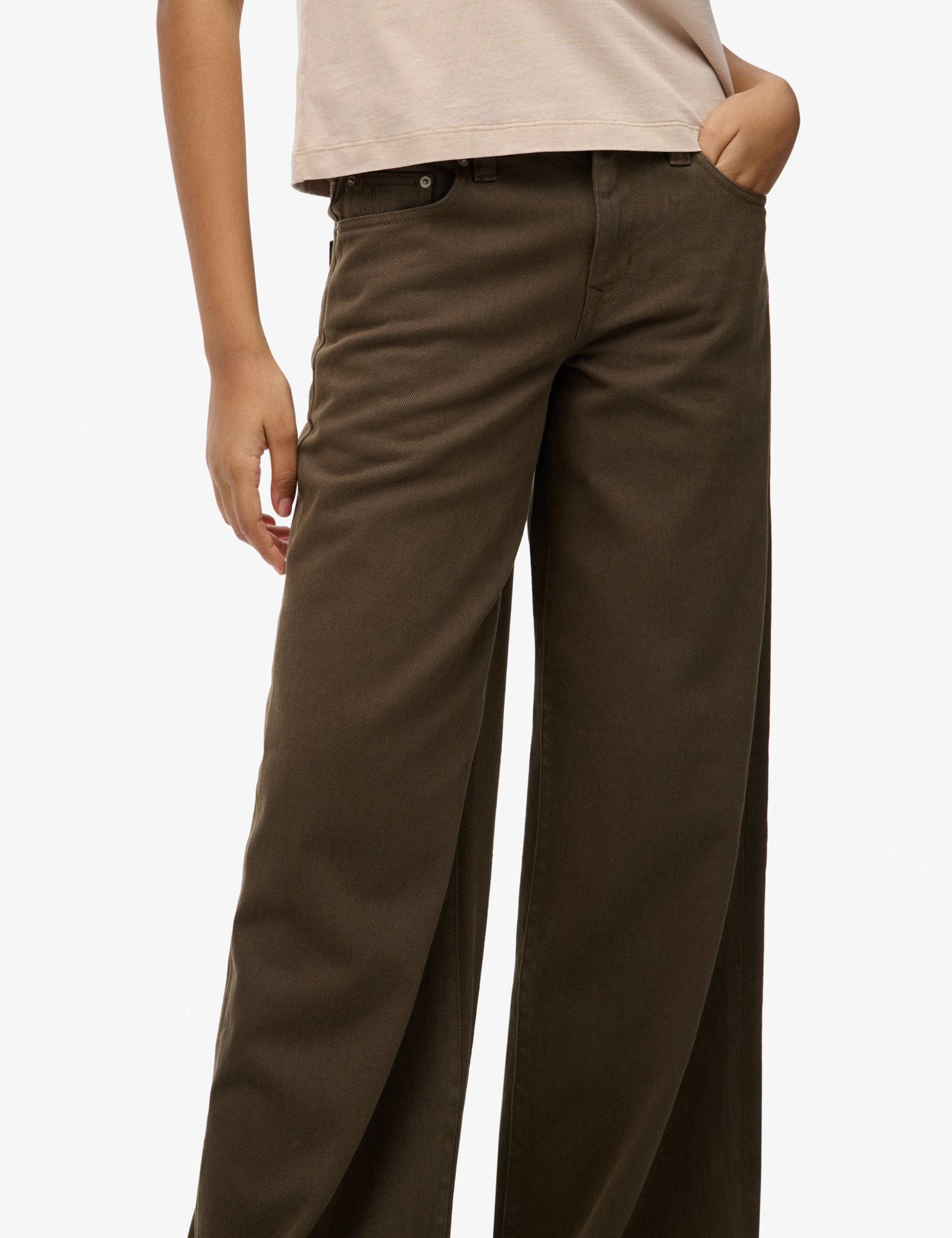 Pure Cotton Mid Rise Wide Leg Jeans 4 of 6