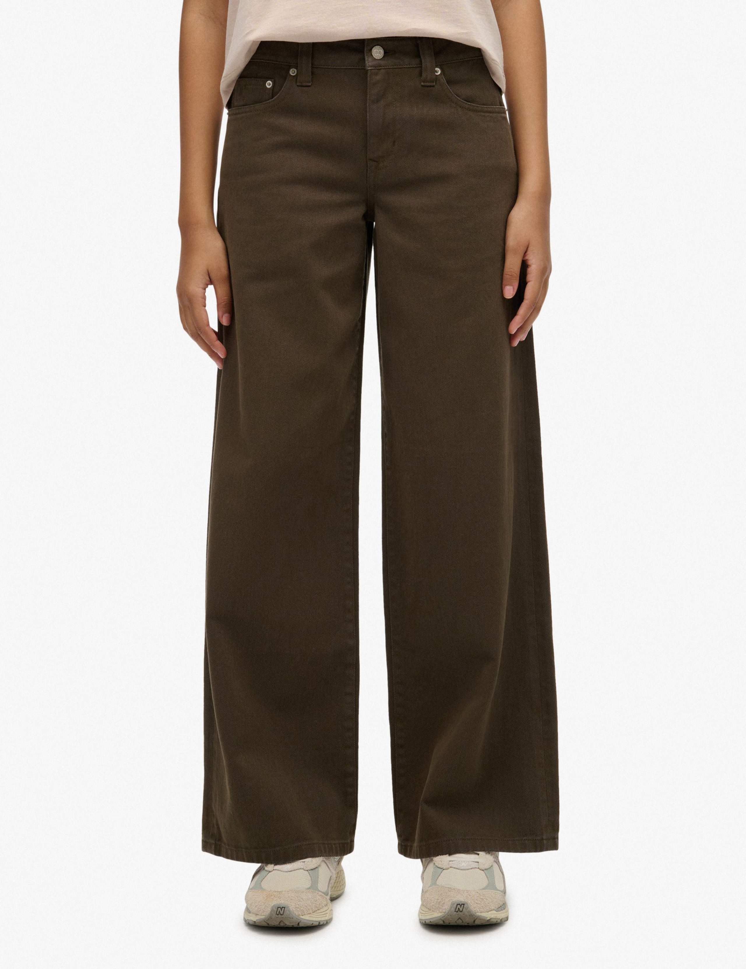 Pure Cotton Mid Rise Wide Leg Jeans 5 of 6