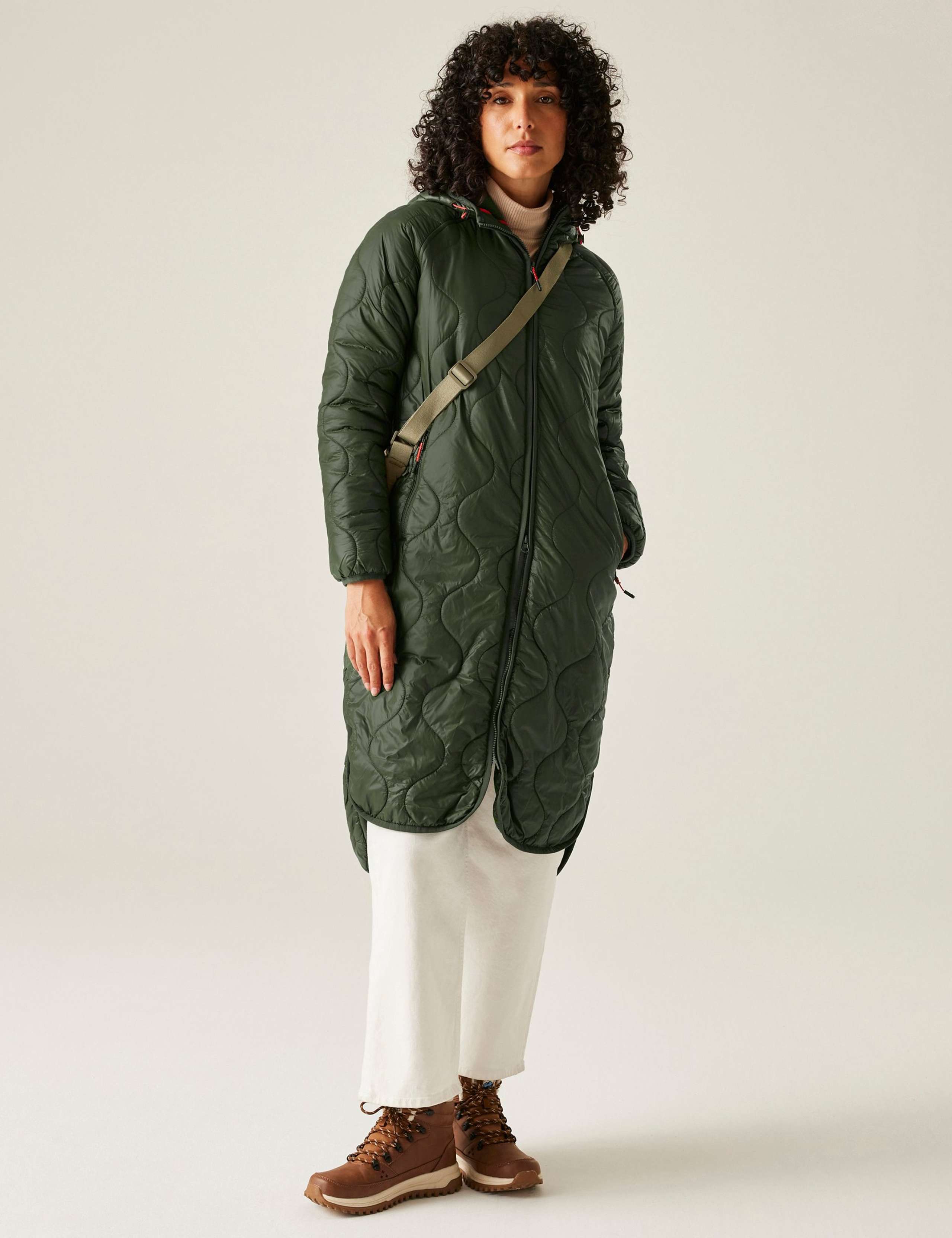 Triea Quilted Hooded Longline Puffer Jacket 1 of 10