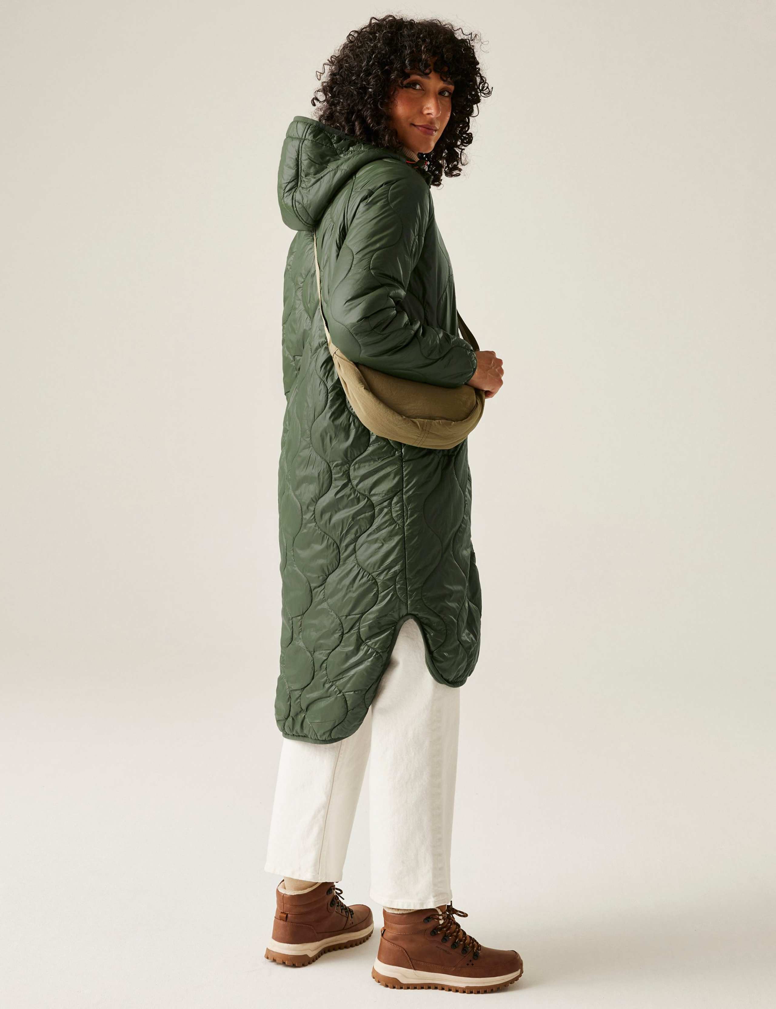 Triea Quilted Hooded Longline Puffer Jacket 9 of 10
