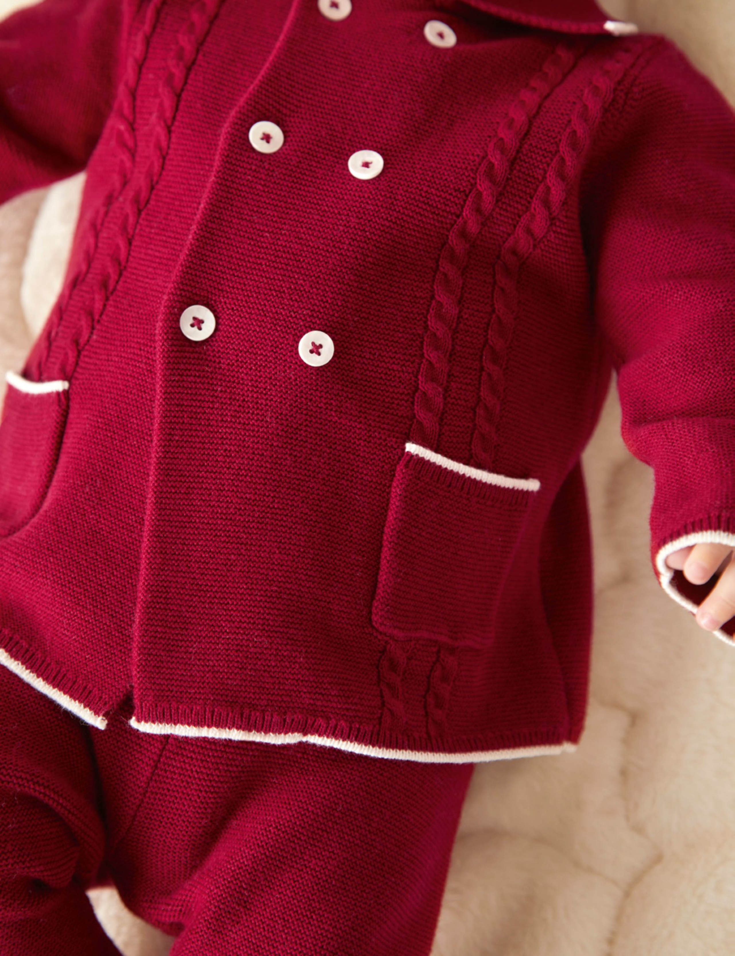 2pc Pure Cotton Cable Knit Outfit (0-18 Mths) 5 of 9