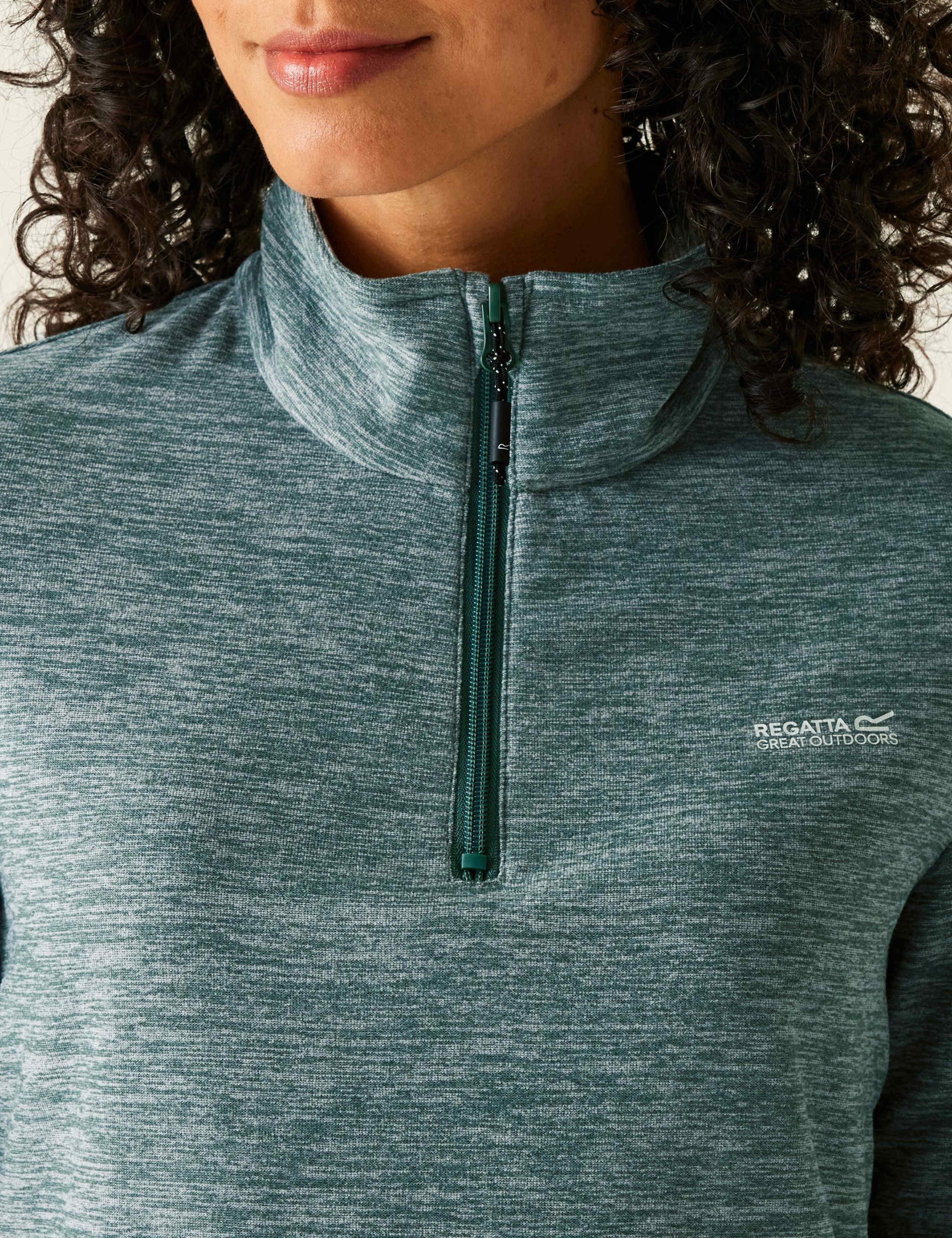 Sweethart Marl Funnel Neck Half Zip Fleece 5 of 5