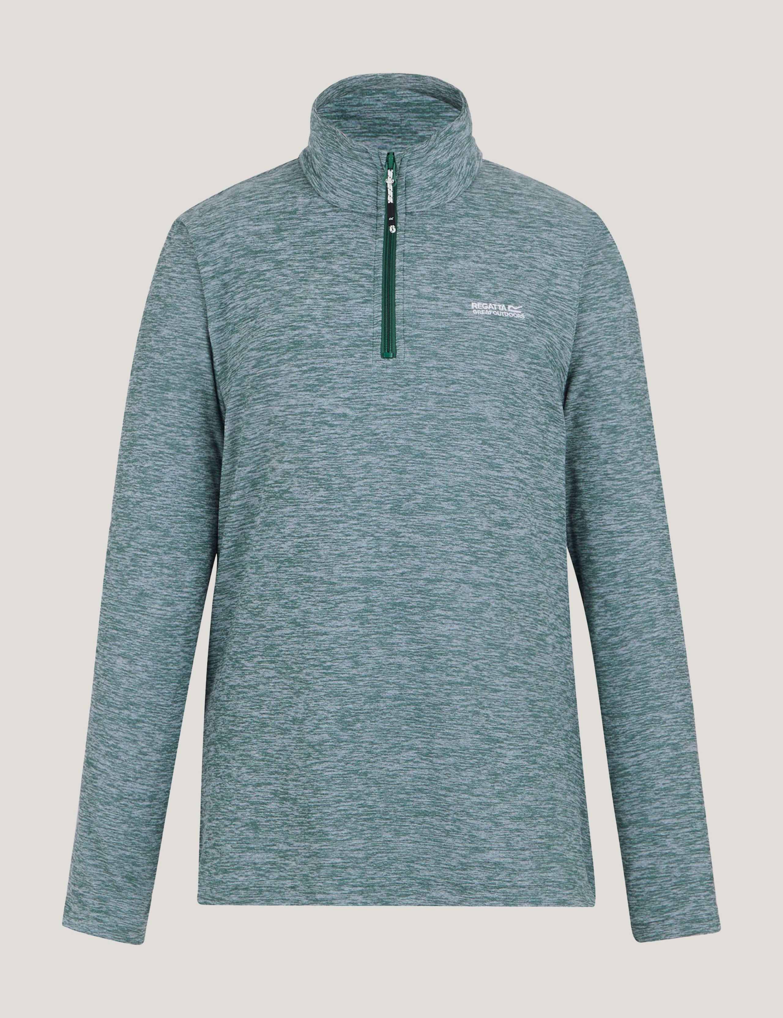 Sweethart Marl Funnel Neck Half Zip Fleece 2 of 5