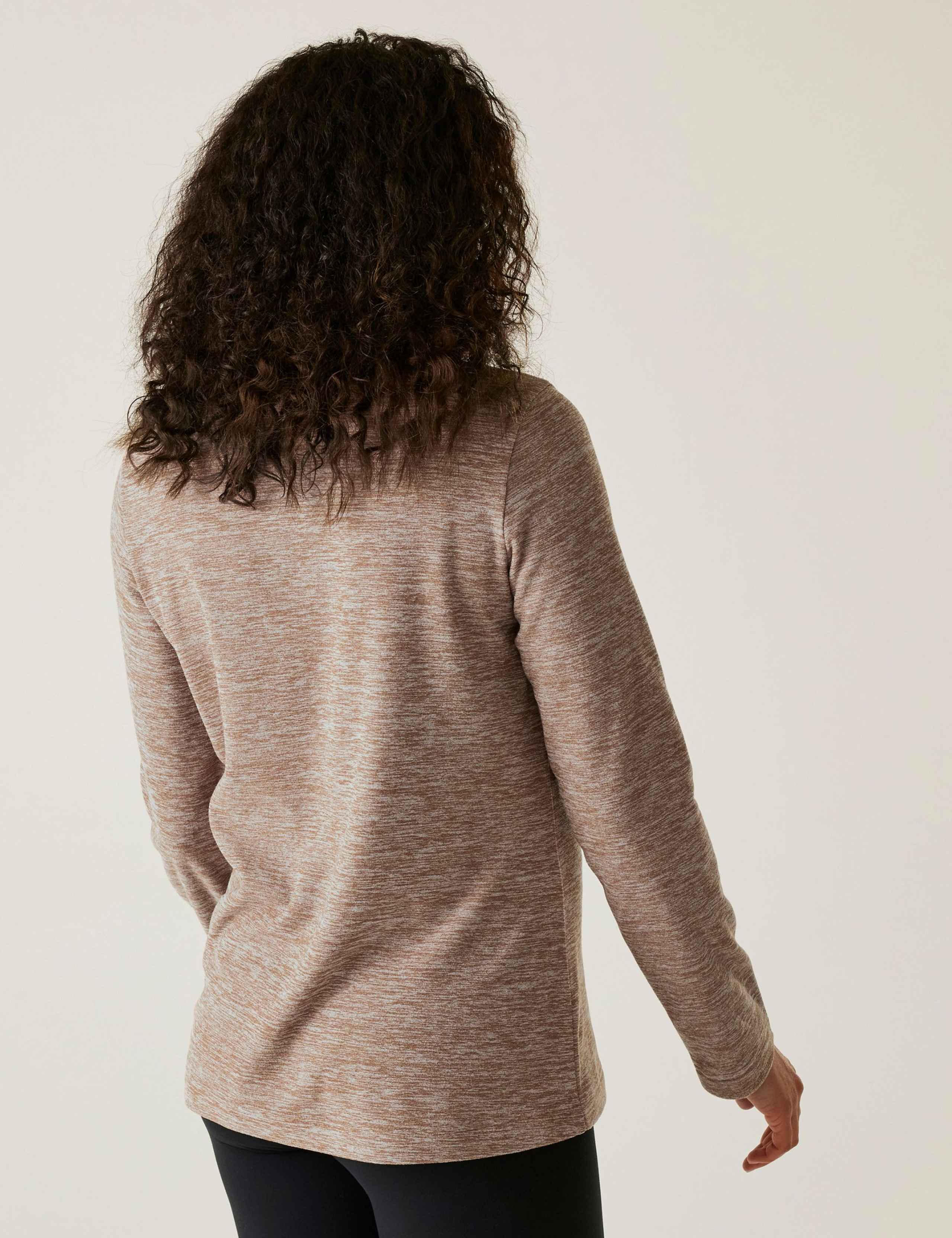 Sweethart Marl Funnel Neck Half Zip Fleece 3 of 4