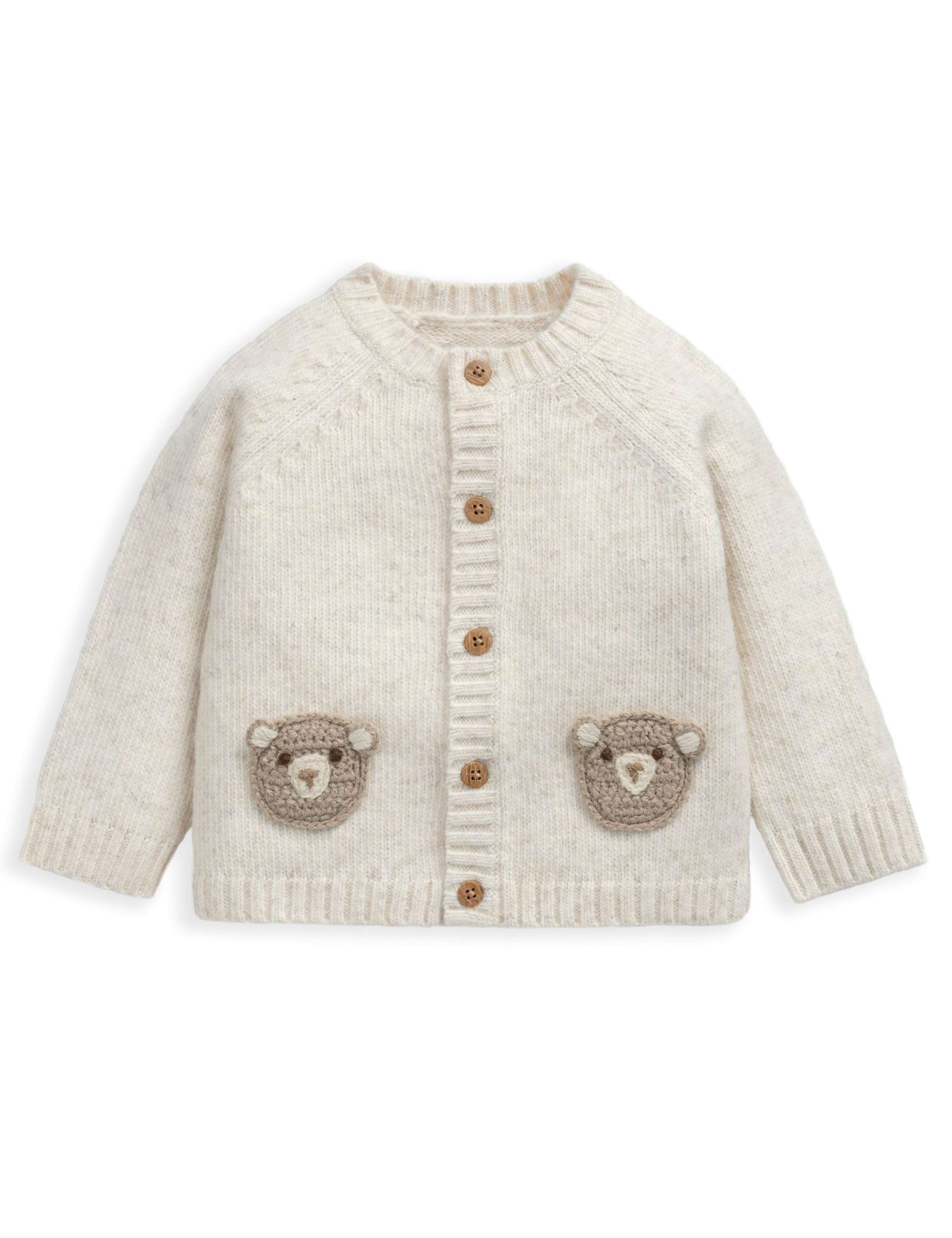 Pure Cotton Knitted Cardigan & Leggings Set (0-12 Mths) 5 of 5