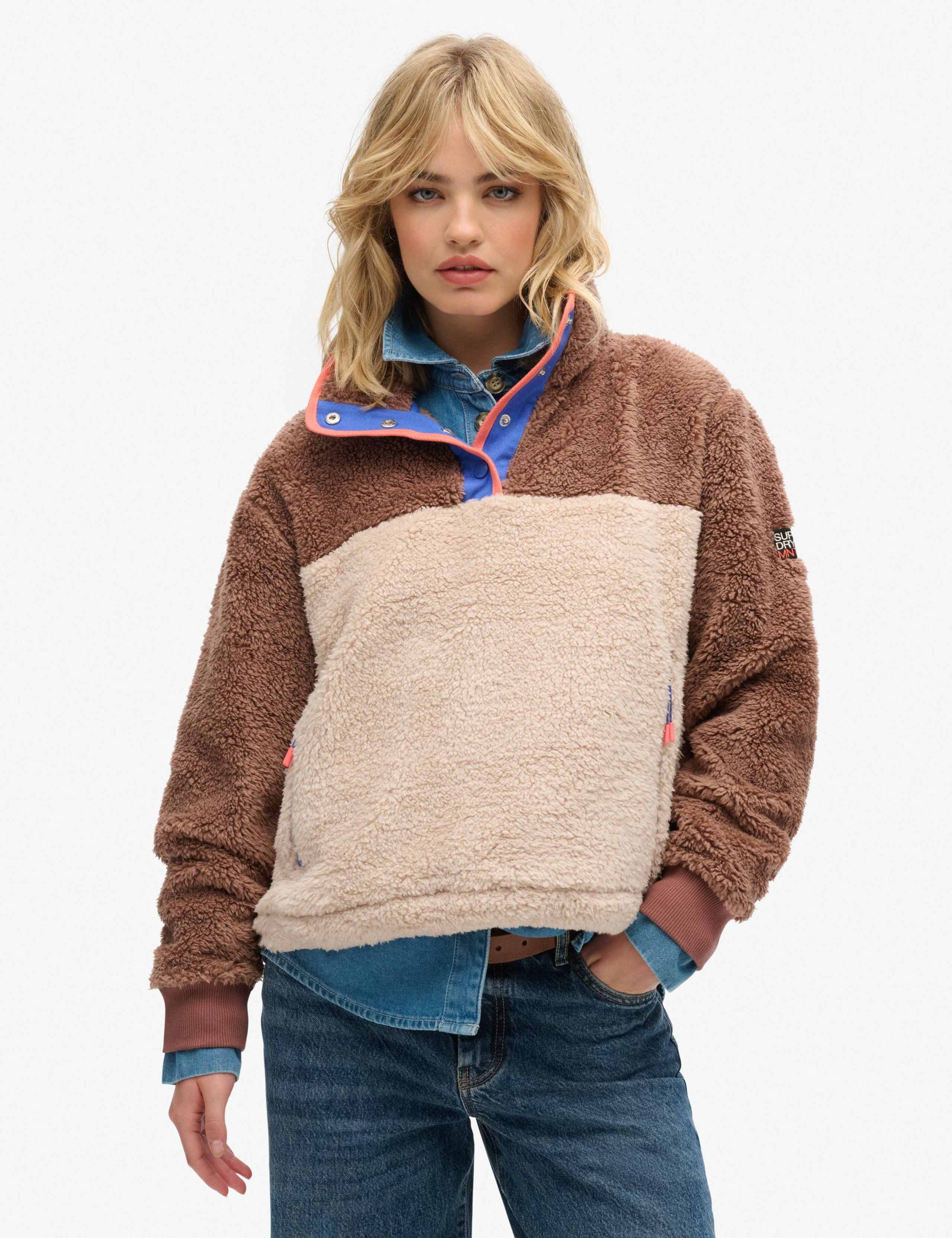 Funnel Neck Half Snap Jumper 1 of 4