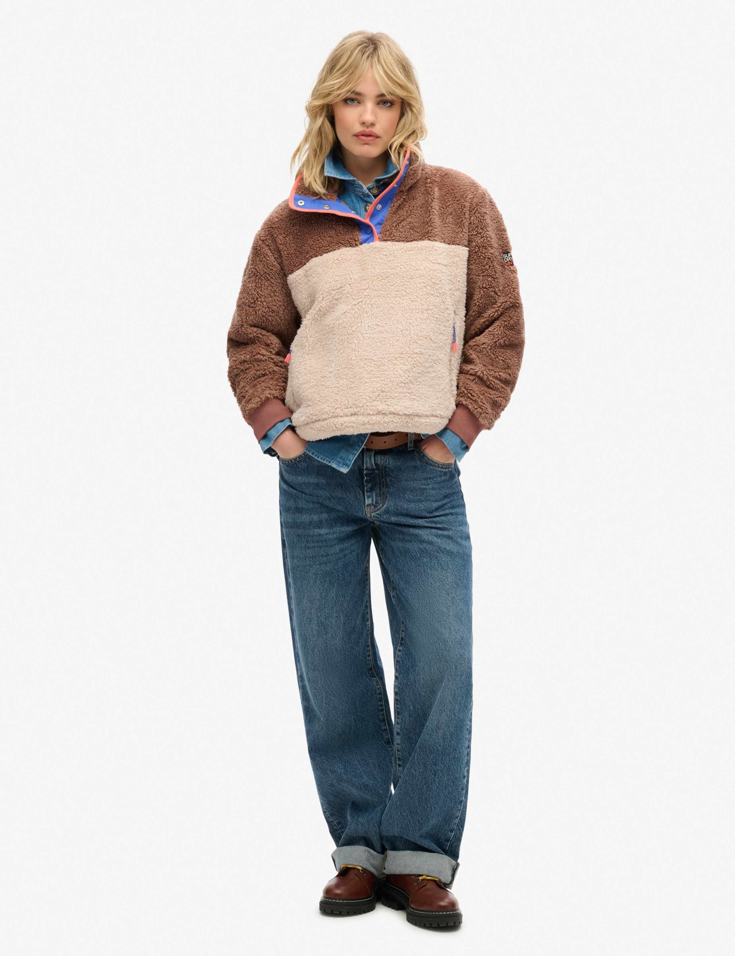 Funnel Neck Half Snap Jumper 2 of 4