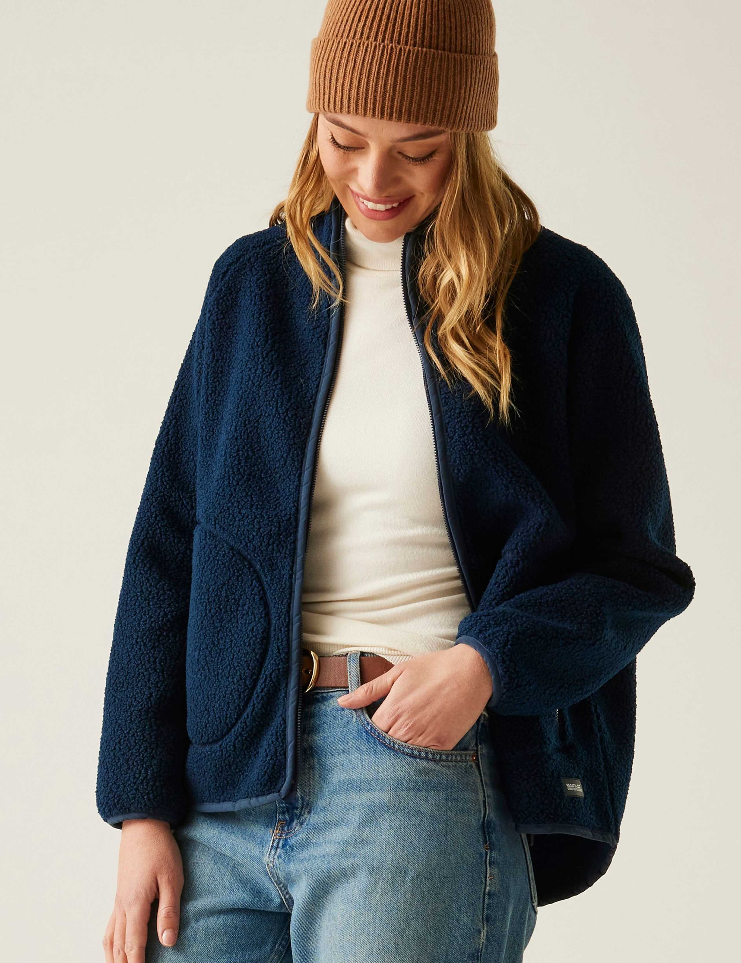 Frankie Borg Funnel Neck Zip Up Fleece 4 of 6