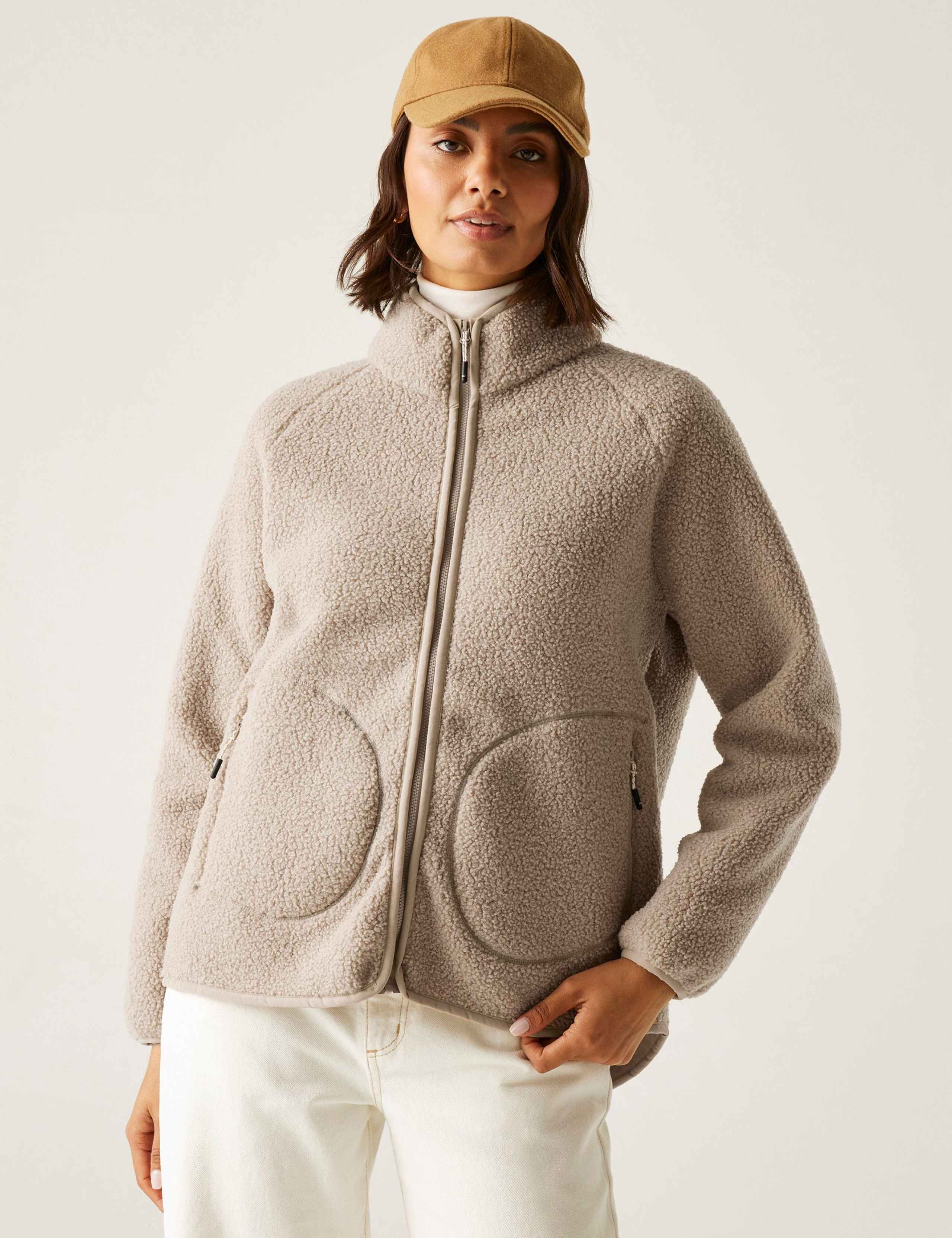 Frankie Borg Funnel Neck Zip Up Fleece 1 of 7