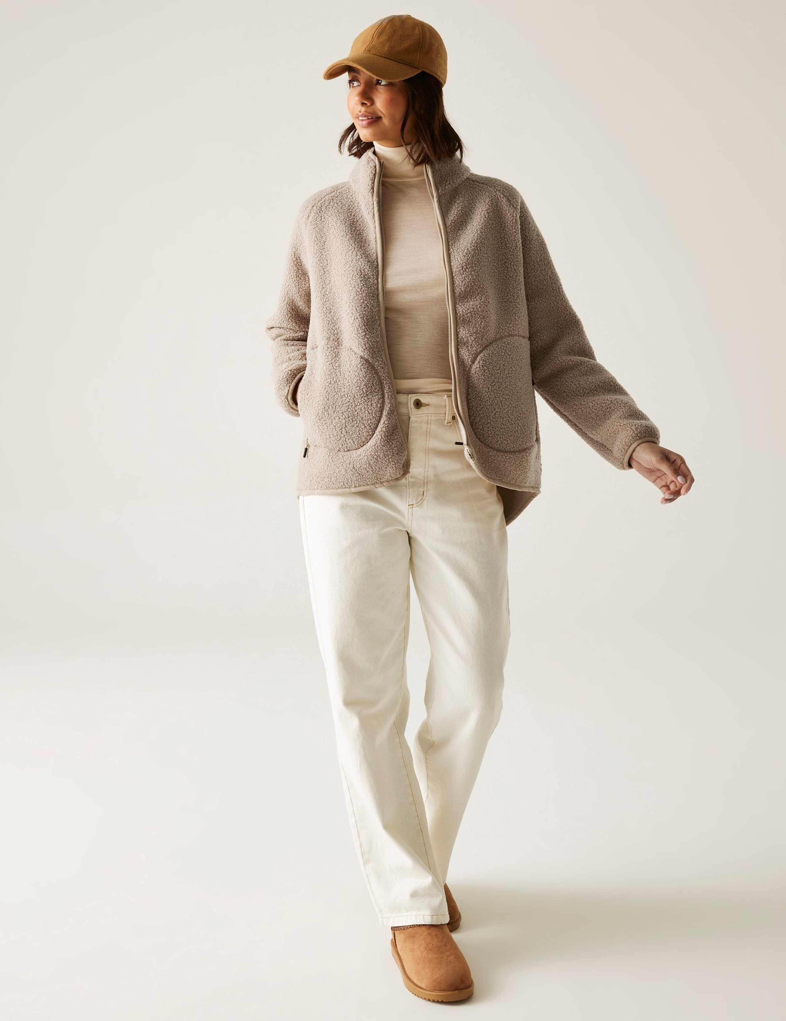 Frankie Borg Funnel Neck Zip Up Fleece 3 of 7