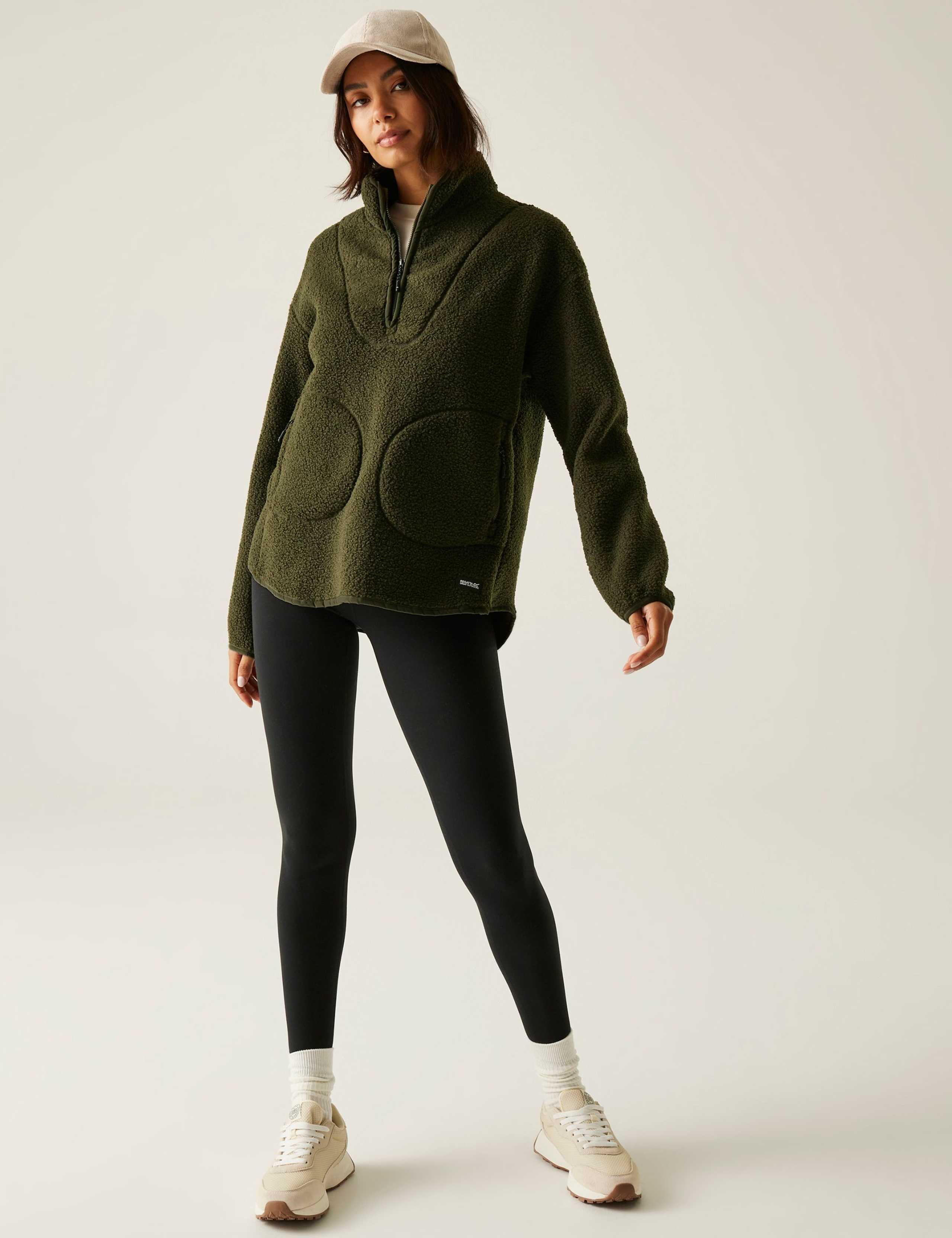 Frankie Borg Funnel Neck Half Zip Fleece 3 of 6