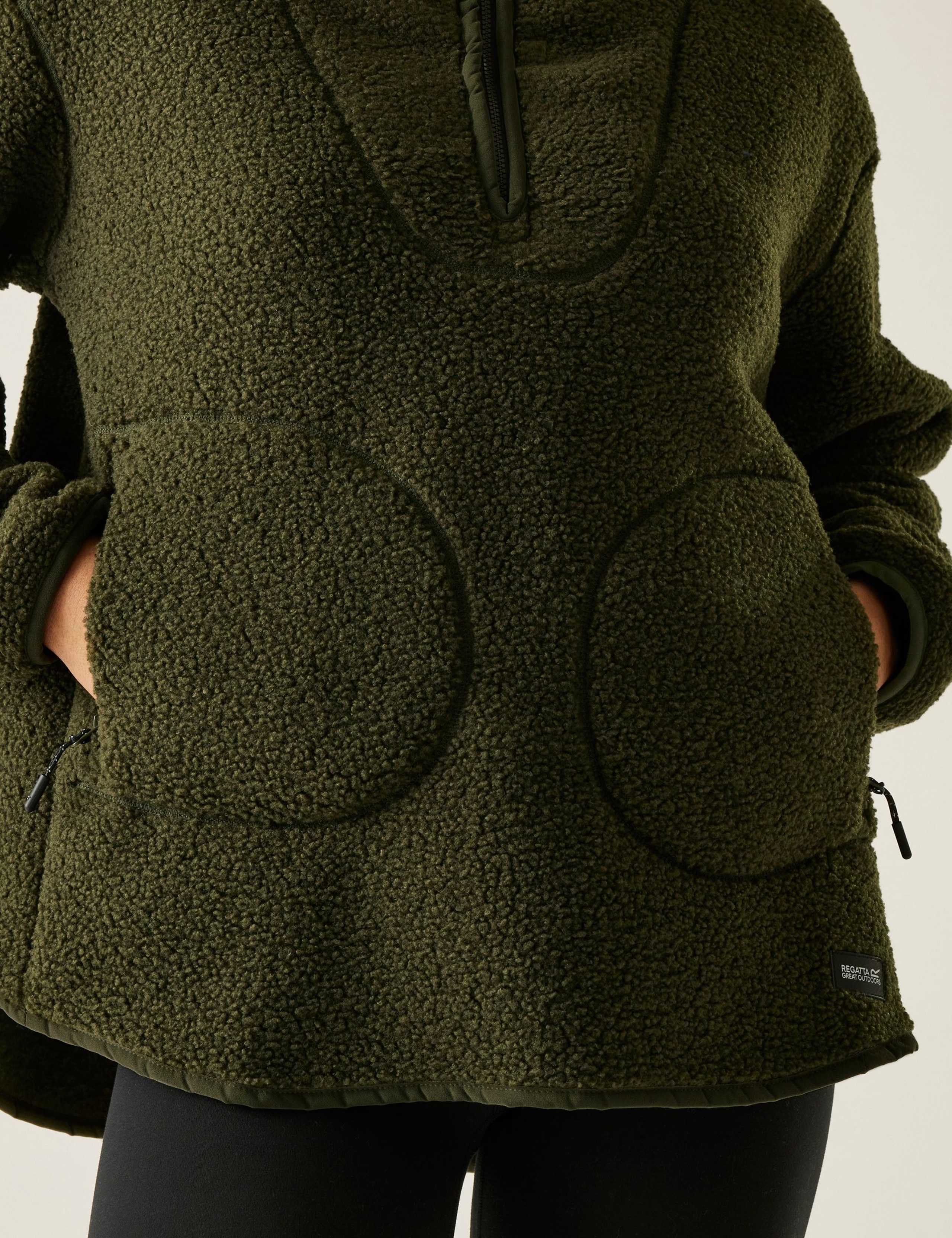 Frankie Borg Funnel Neck Half Zip Fleece 5 of 6