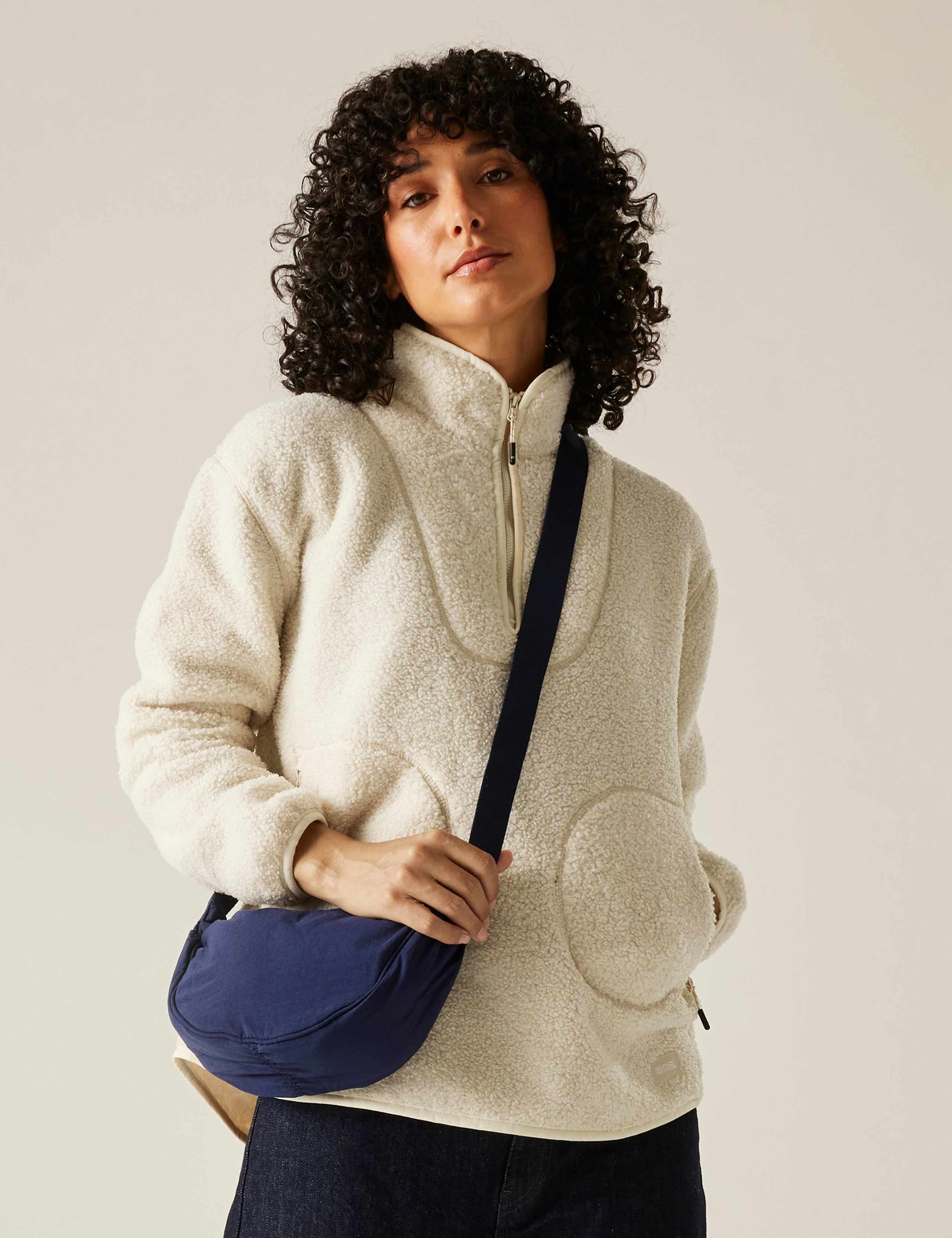 Frankie Borg Funnel Neck Half Zip Fleece 3 of 6