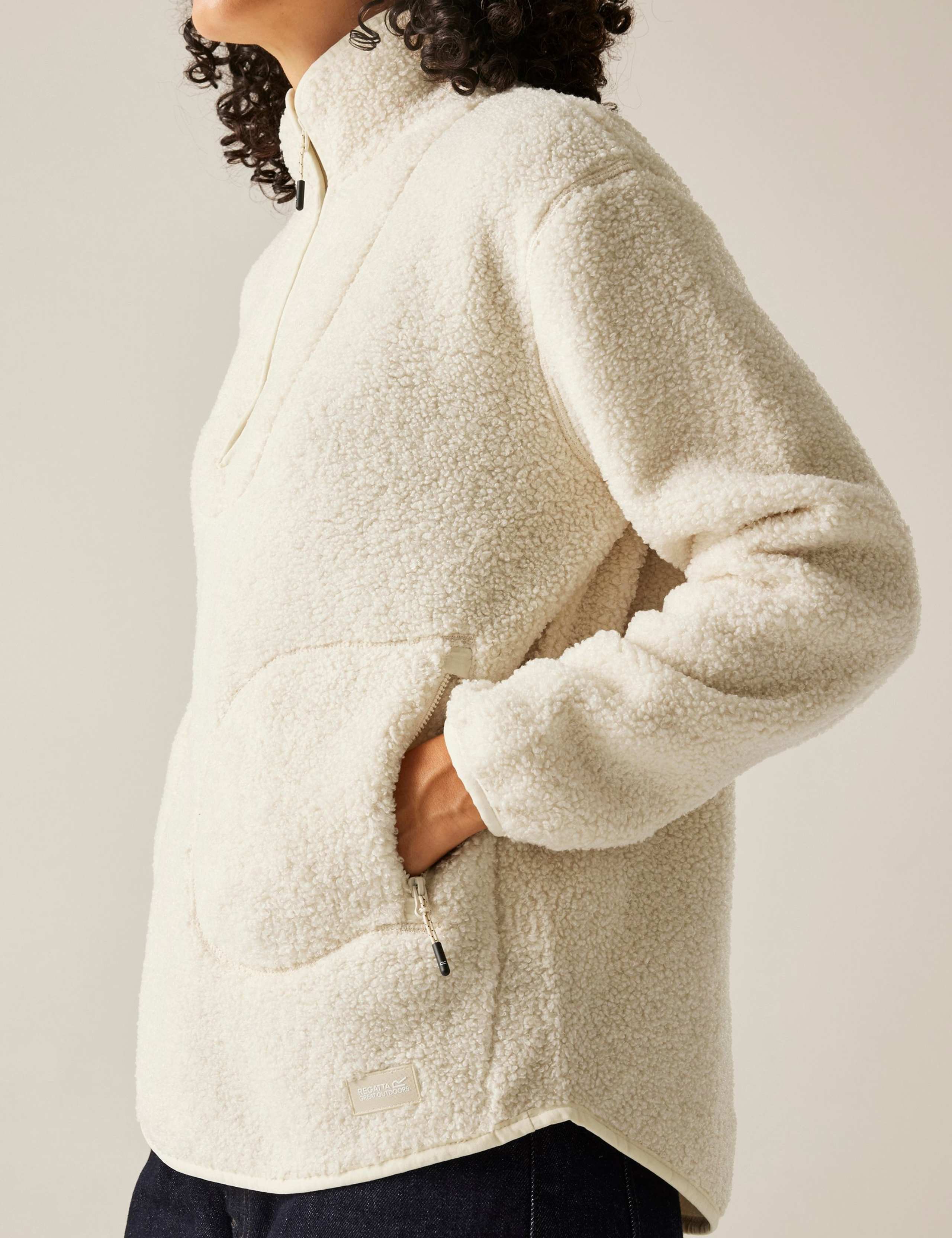 Frankie Borg Funnel Neck Half Zip Fleece 4 of 6