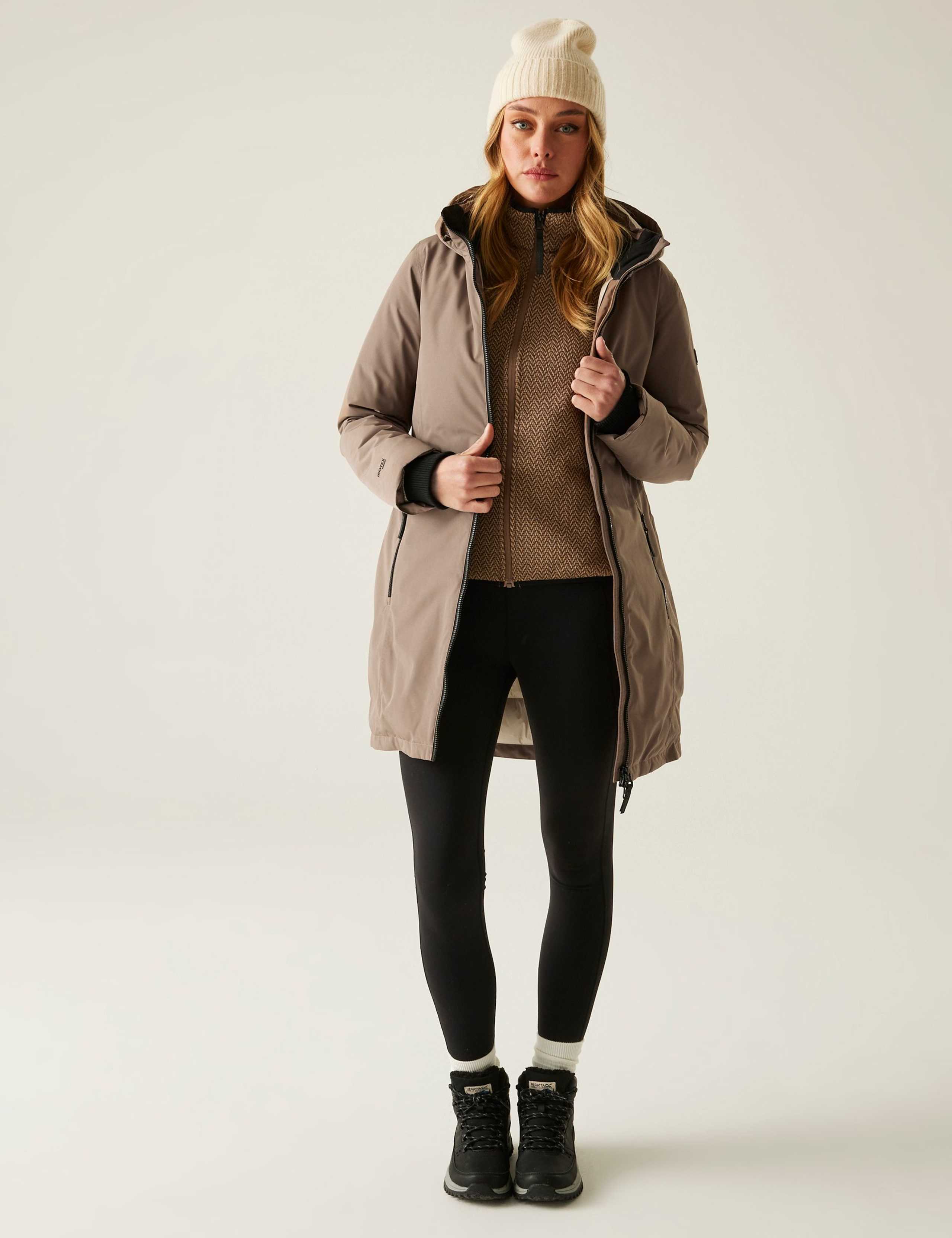 Marron Waterproof Longline Parka Coat 3 of 10