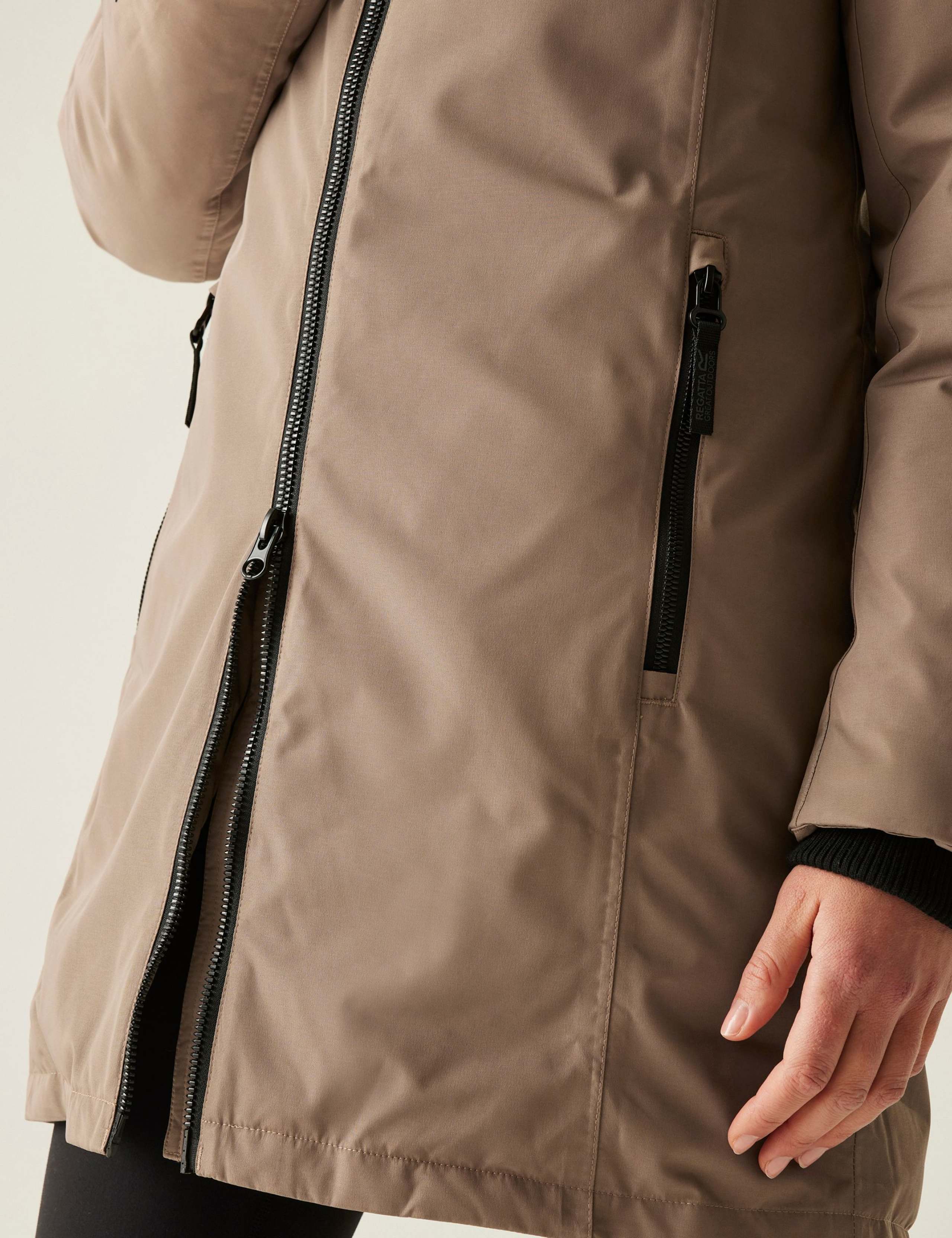 Marron Waterproof Longline Parka Coat 7 of 10