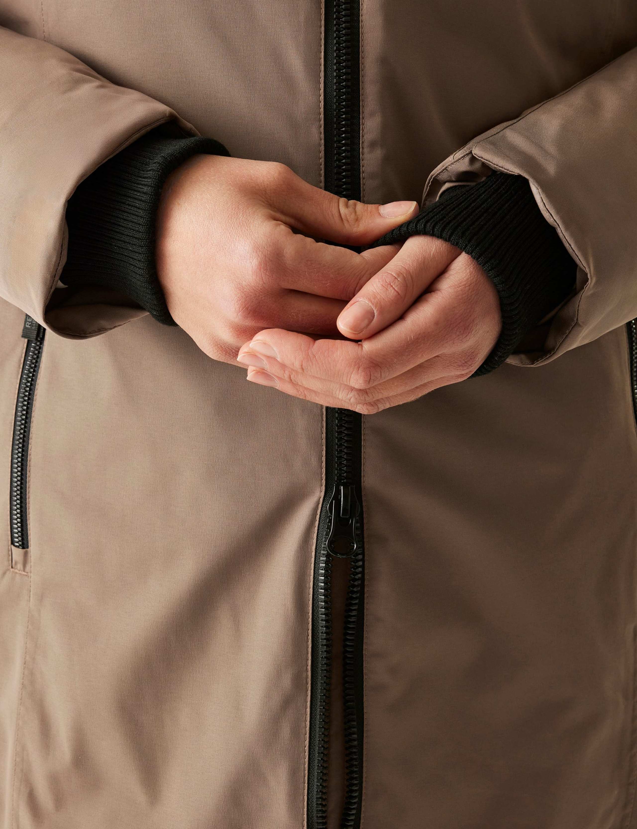 Marron Waterproof Longline Parka Coat 9 of 10