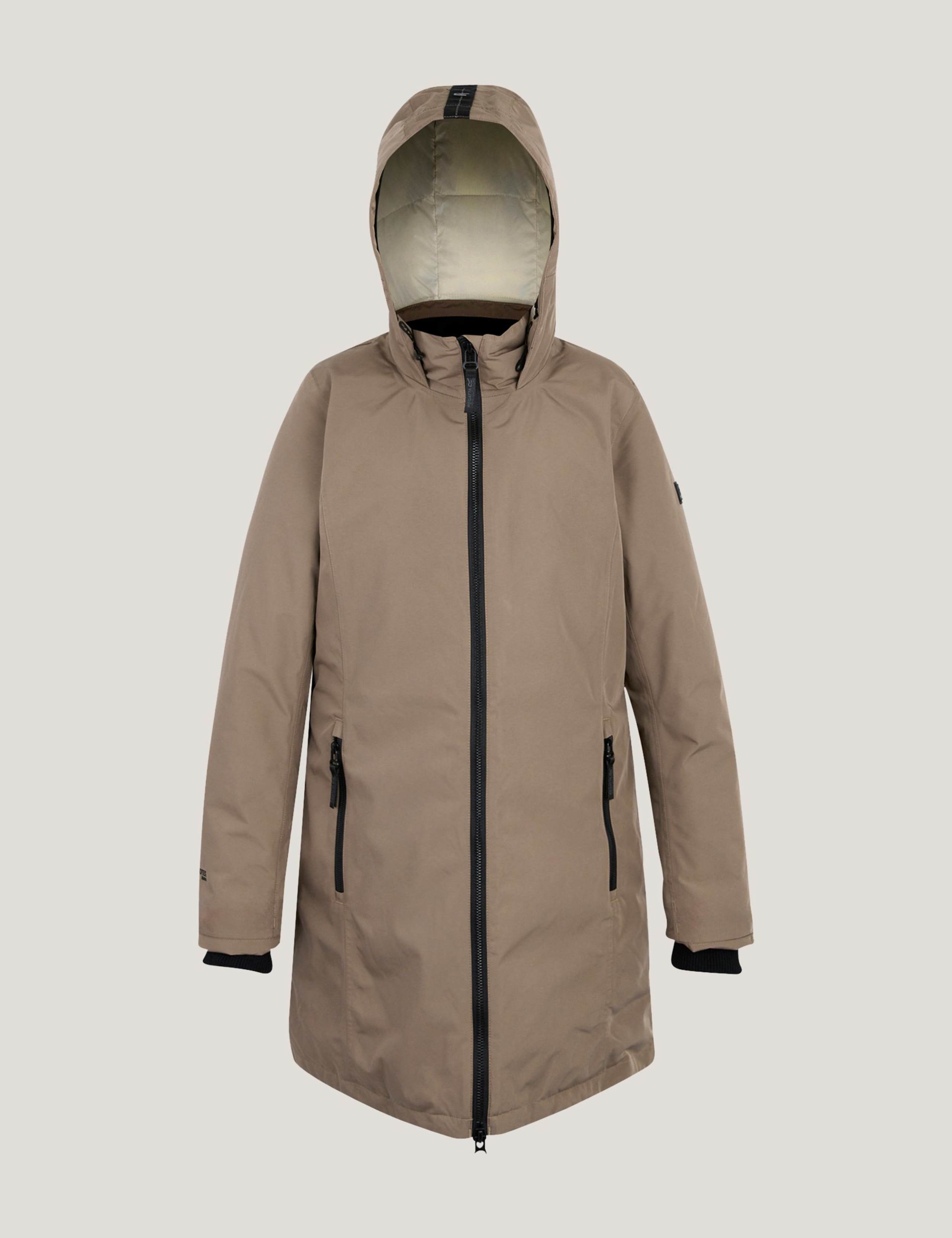 Marron Waterproof Longline Parka Coat 2 of 10