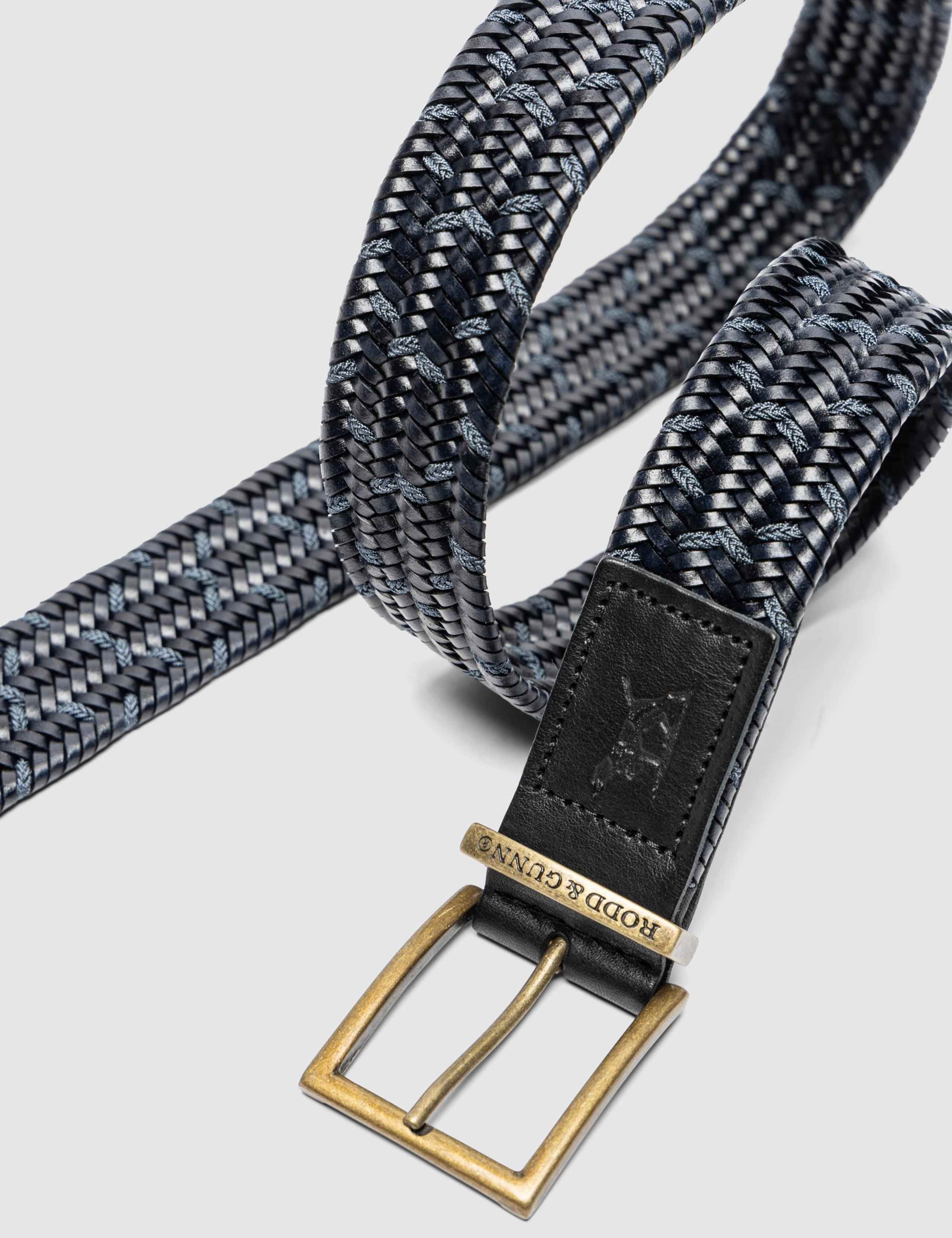 Stratford Leather Stretch Woven Belt 2 of 3
