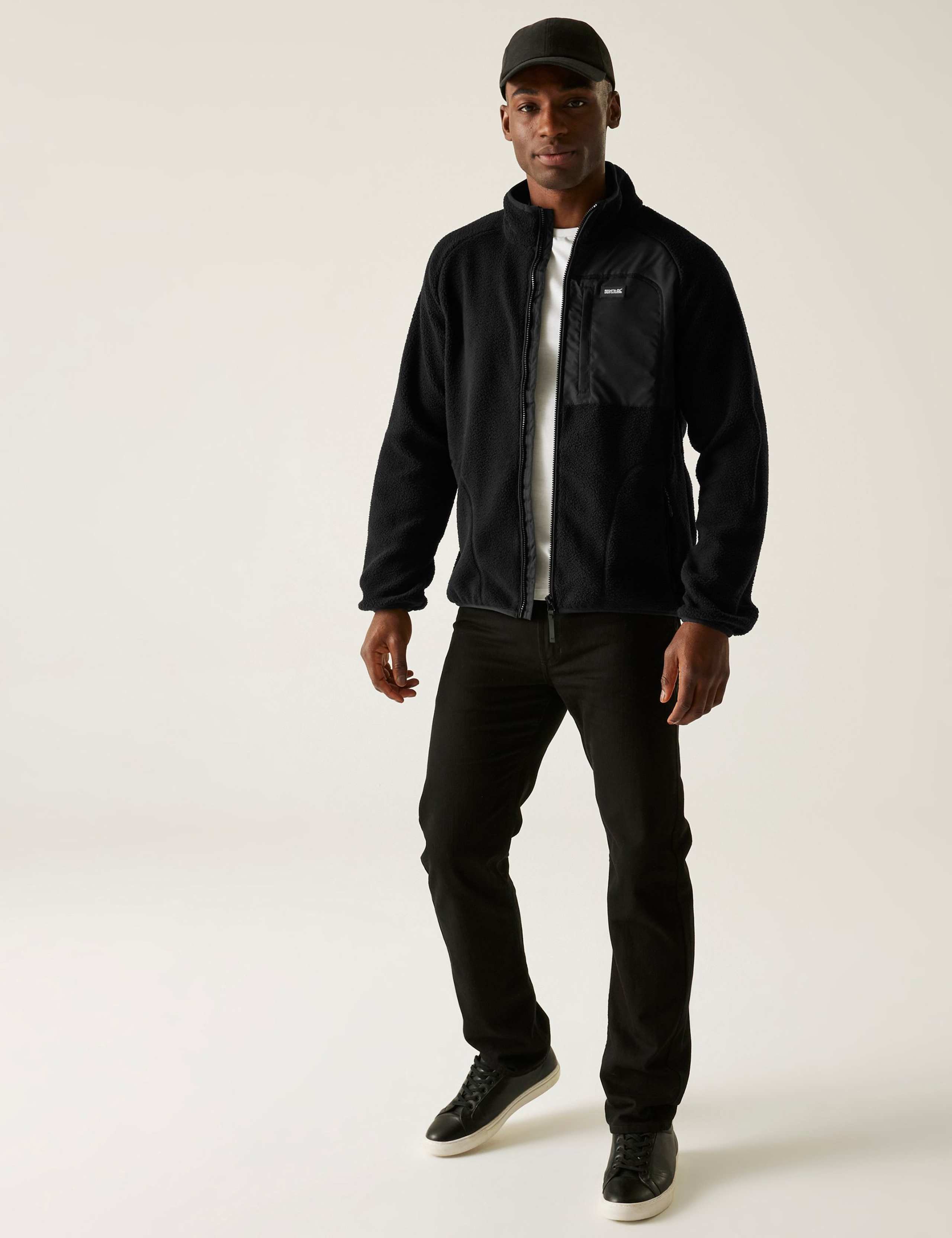 Borg Funnel Neck Zip Up Fleece 3 of 5