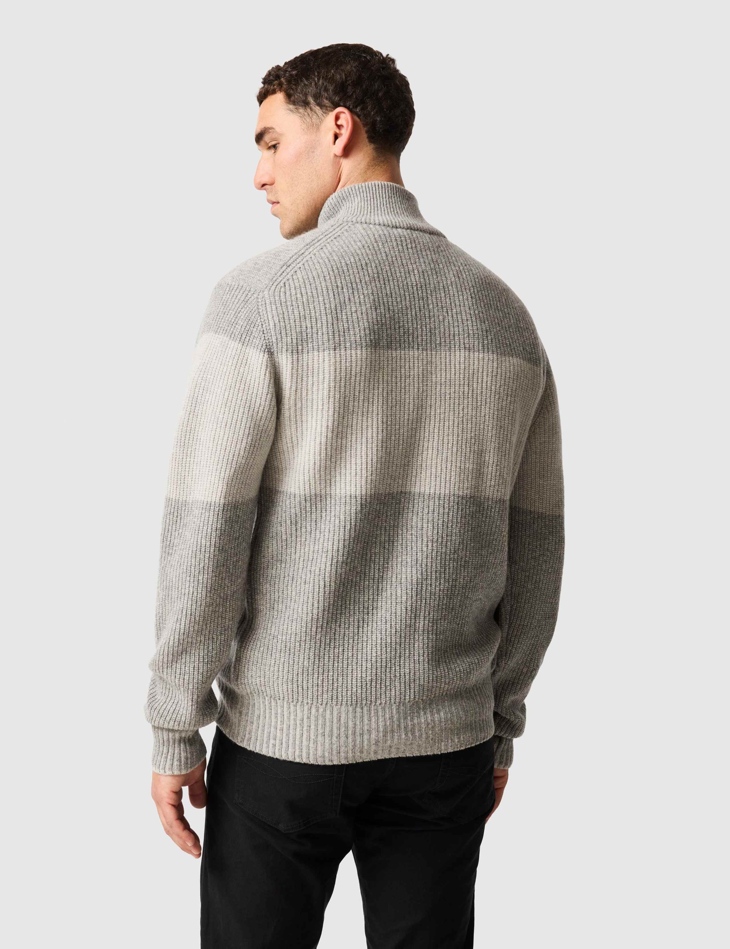 Pure Extra Fine Merino Wool Textured Jumper 4 of 5